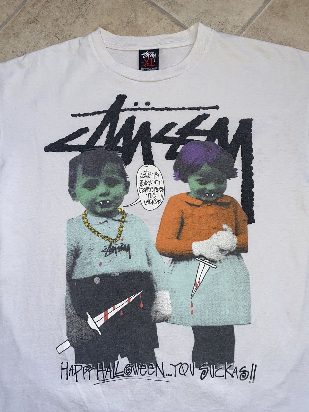 Stussy Rare Halloween Tee Carhartt Undefeated Size US XL / EU 56 / 4 - 2 Thumbnail