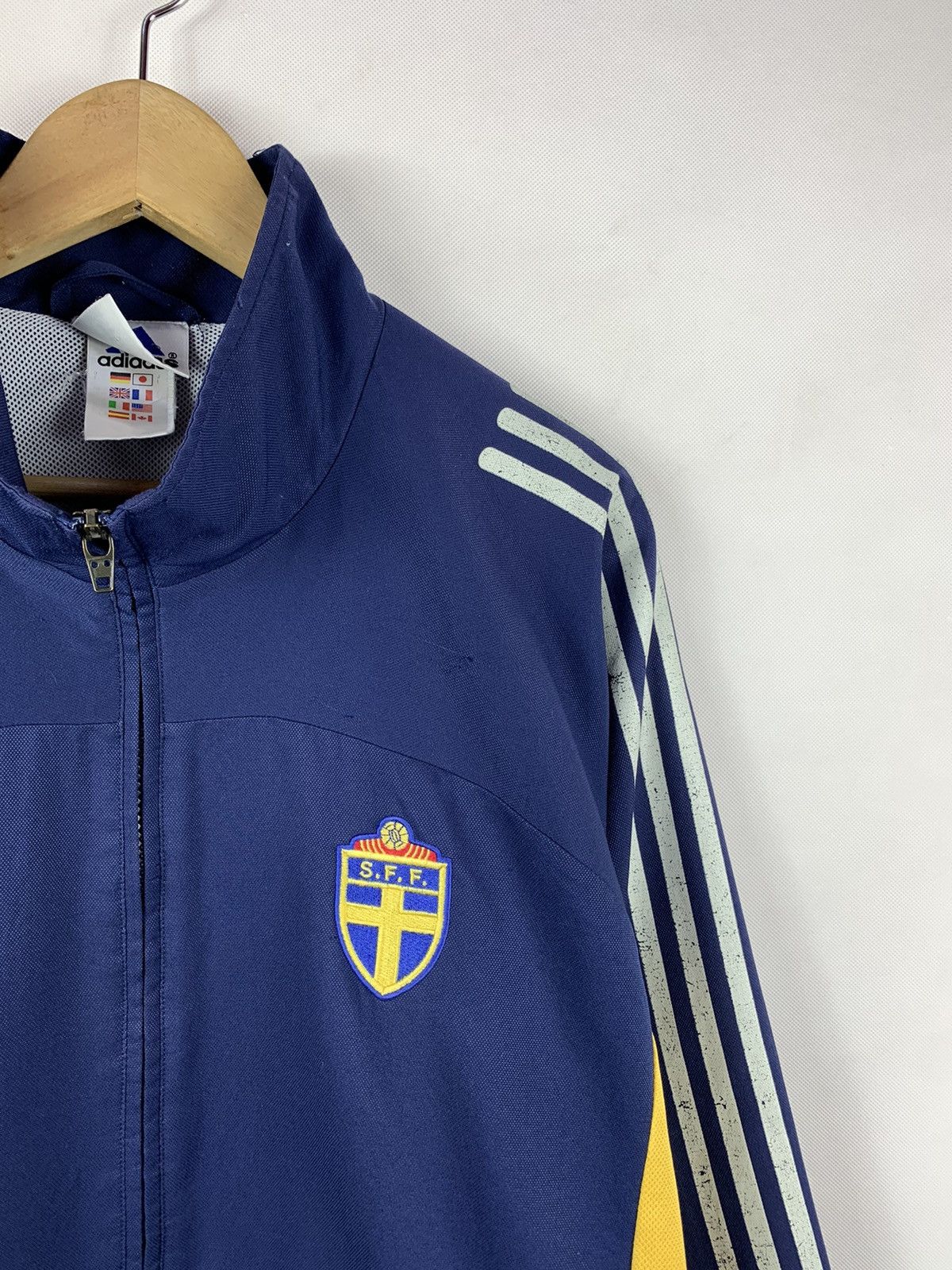 Adidas Vintage Adidas Sweden Track Jacket Size US L / EU 52-54 / 3 - 3 Thumbnail