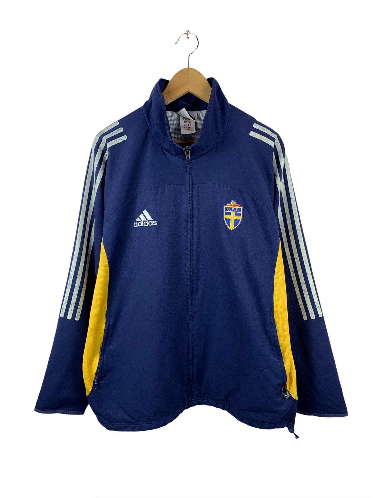 Adidas Vintage Adidas Sweden Track Jacket Size US L / EU 52-54 / 3 - 1 Thumbnail