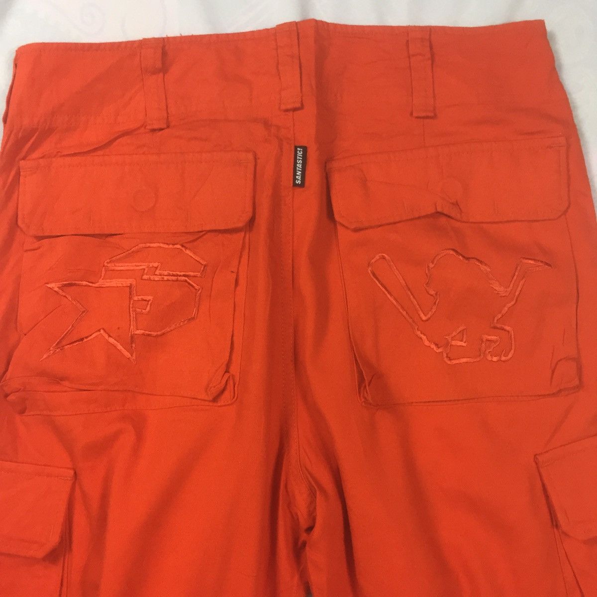 Japanese Brand Santastic Trousers Bottom Drawstring Cargo Side Pockets Size US 31 - 7 Thumbnail