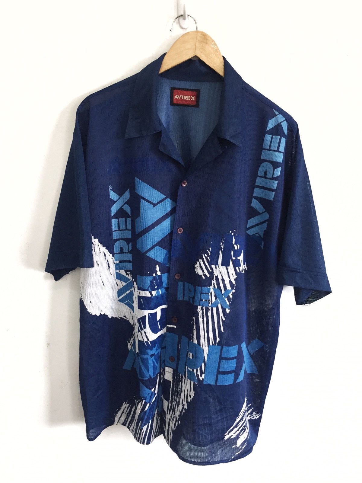 Avirex OG Avirex 🇺🇸 OVP Oversized Polyester Button Shirt Size US L / EU 52-54 / 3 - 1 Thumbnail