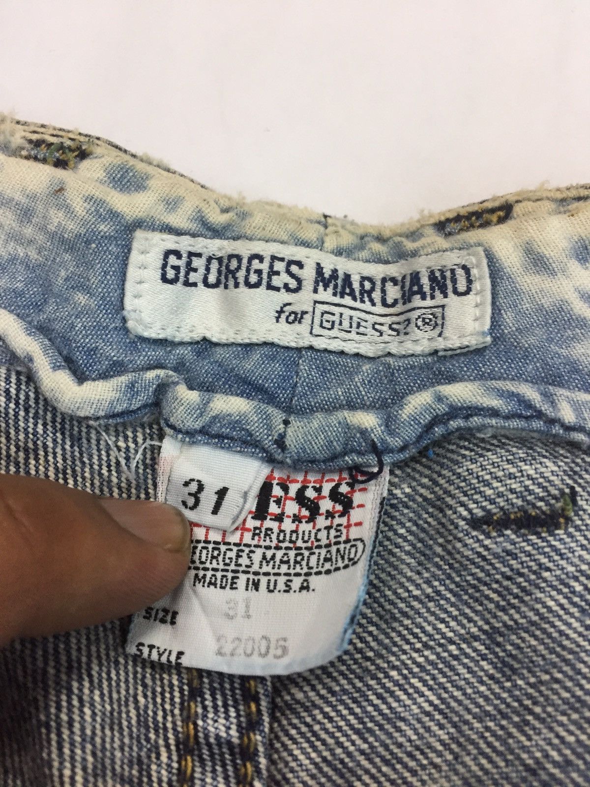 Georges Marciano Vintage Guess jeans acid wash Georges Marciano/made in usa Size US 31 - 5 Thumbnail
