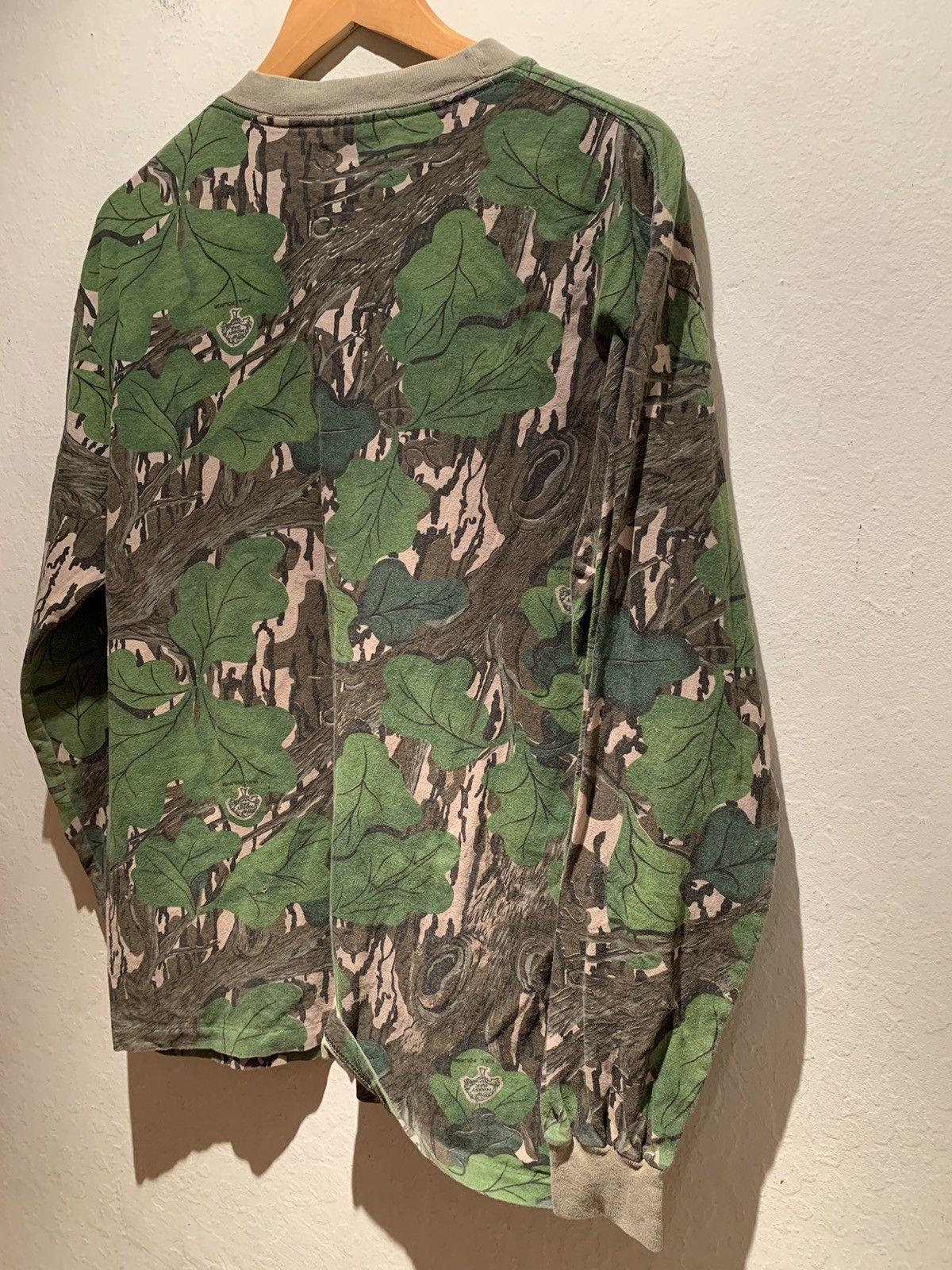 Mossy Oaks × Vintage *RARE* Vintage Mossy Oak Leaf Camo Single Stitch LS Shirt L Size US L / EU 52-54 / 3 - 2 Thumbnail