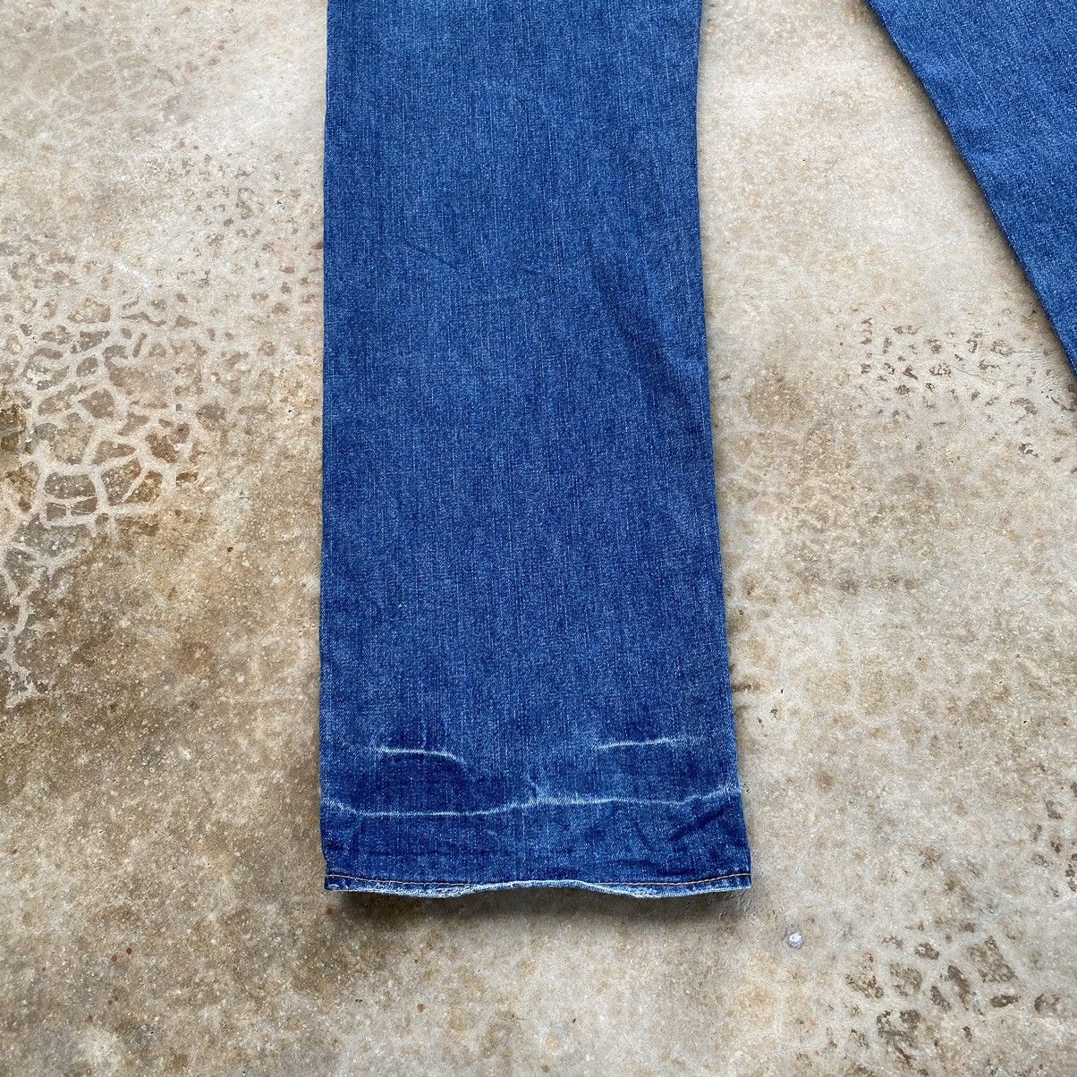Japanese Brand Vintage Karakuri Tamashi Printed Distressed Denim Pants Size US 31 - 10 Thumbnail