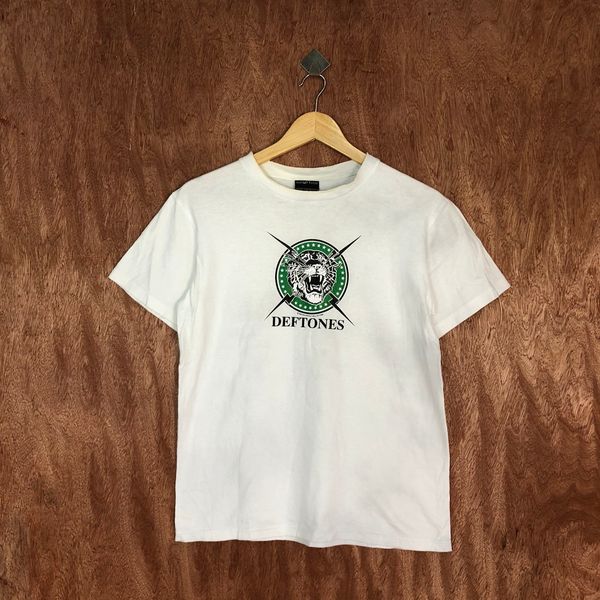 Vintage Deftones wall of fame vintage faded White band tee #2065 | Grailed