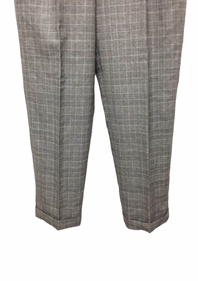 Lanvin 90's LANVIN Tartan Classic Wool Cashmere pants luxury Size US 29 - 4 Thumbnail