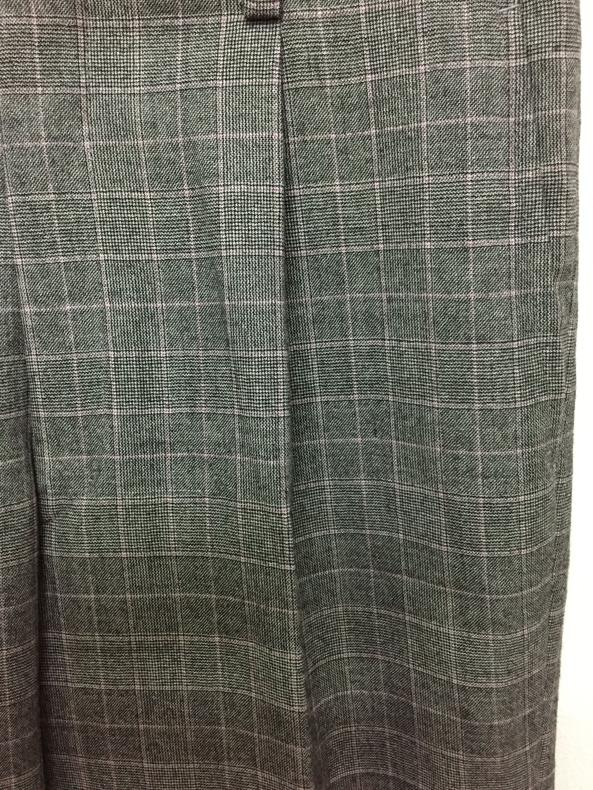 Lanvin 90's LANVIN Tartan Classic Wool Cashmere pants luxury Size US 29 - 5 Thumbnail