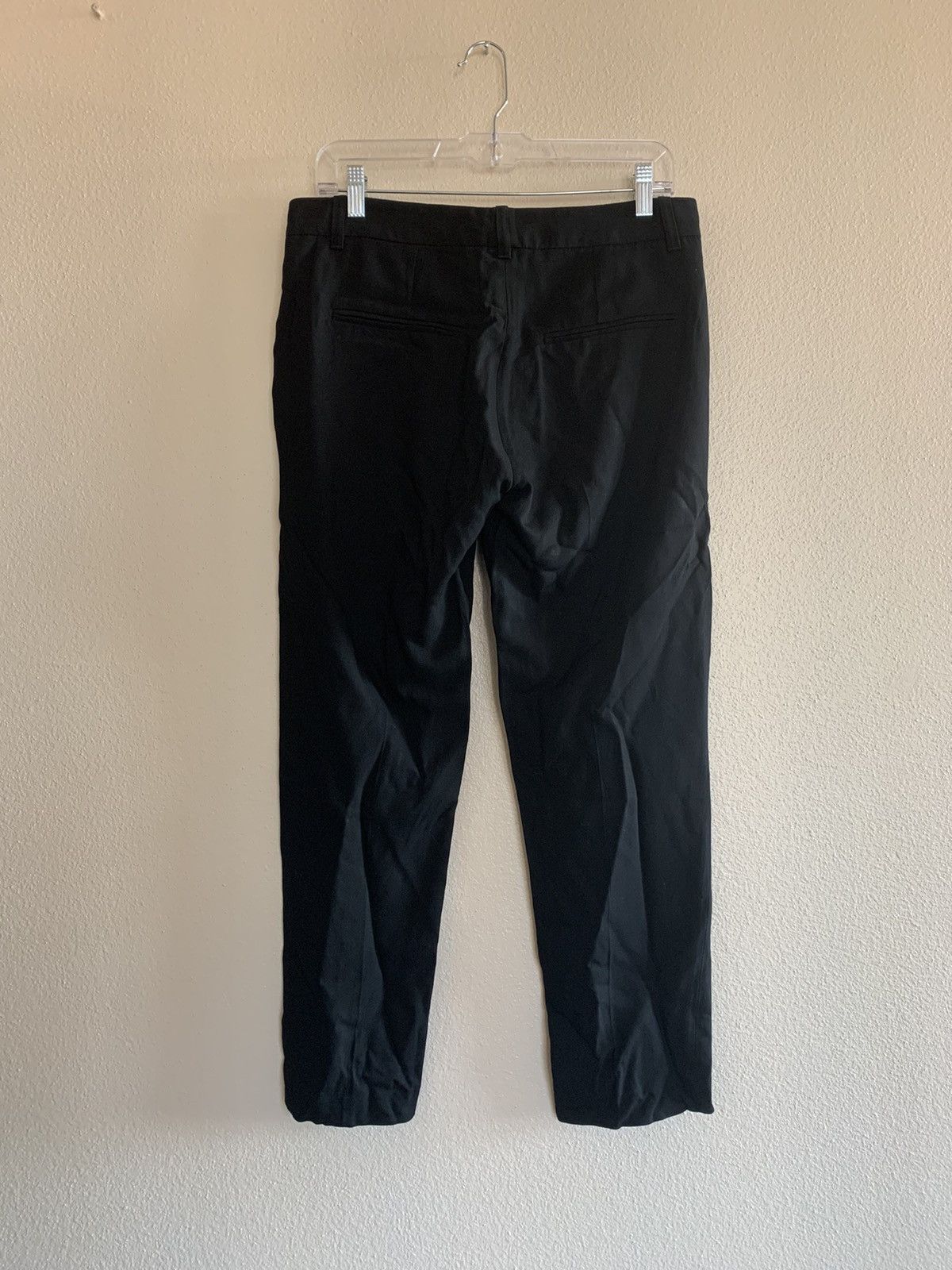 Ann Demeulemeester Cropped Black Viscose-Wool Trousers Size US 30 / EU 46 - 2 Thumbnail