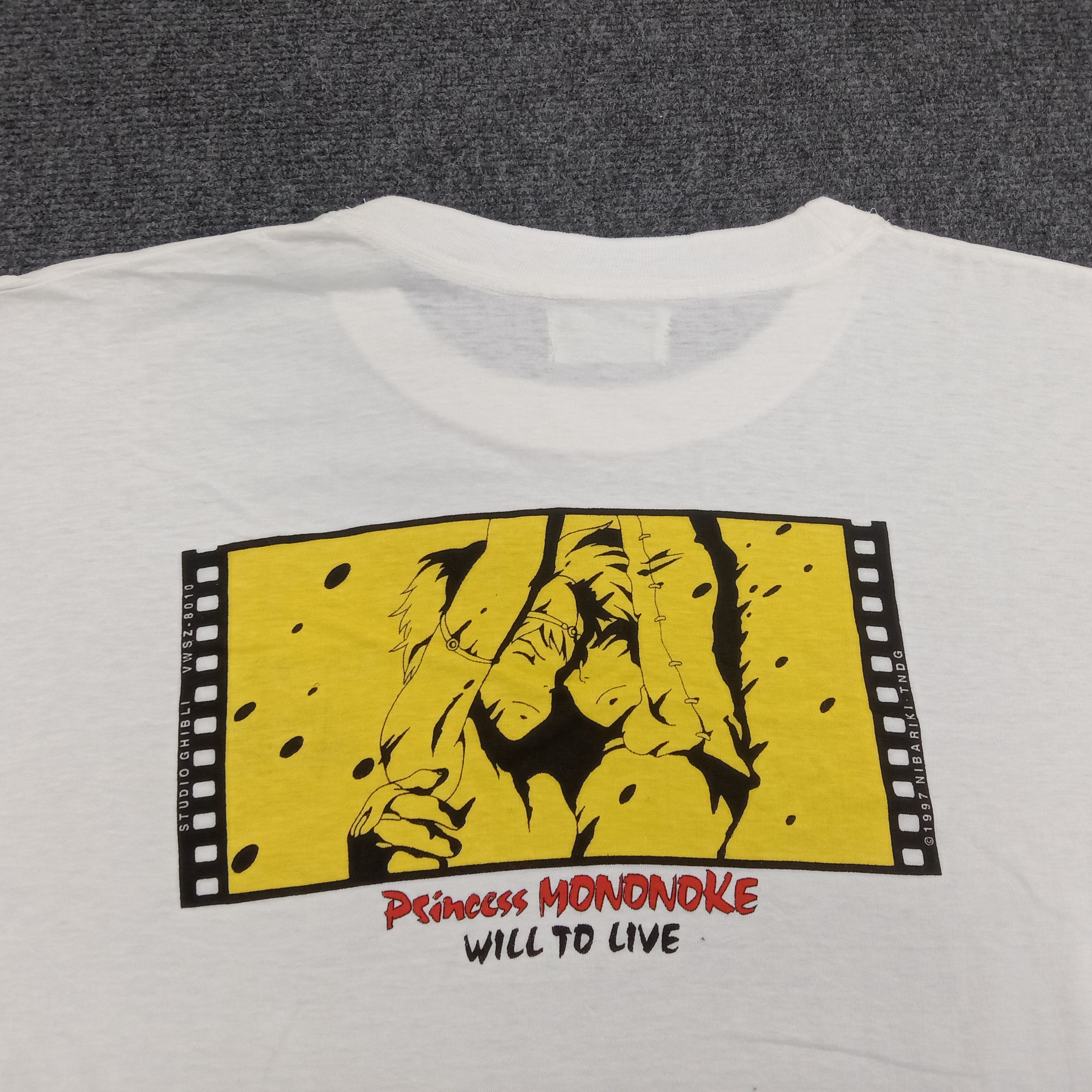 Cartoon Network × Japanese Brand × Vintage 90's Princess Mononoke Japanese Animated Series Tees cp2 Size US M / EU 48-50 / 2 - 3 Thumbnail
