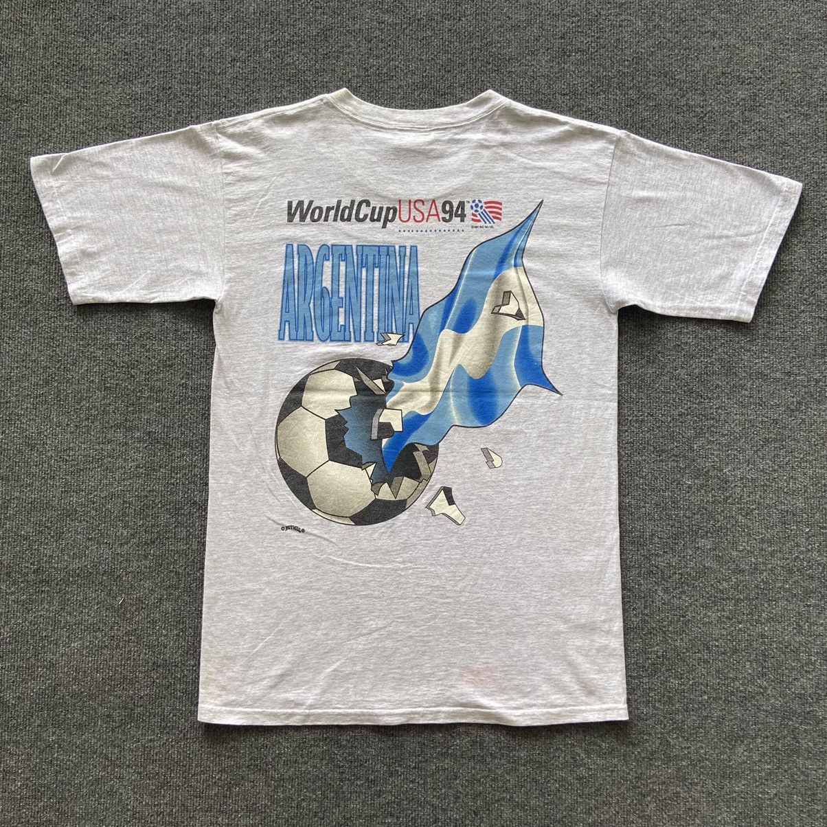 Vintage 90's Argentina fifa world cup T-Shirt Size US M / EU 48-50 / 2 - 4 Thumbnail