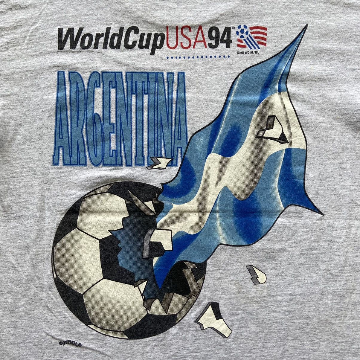 Vintage 90's Argentina fifa world cup T-Shirt Size US M / EU 48-50 / 2 - 5 Thumbnail