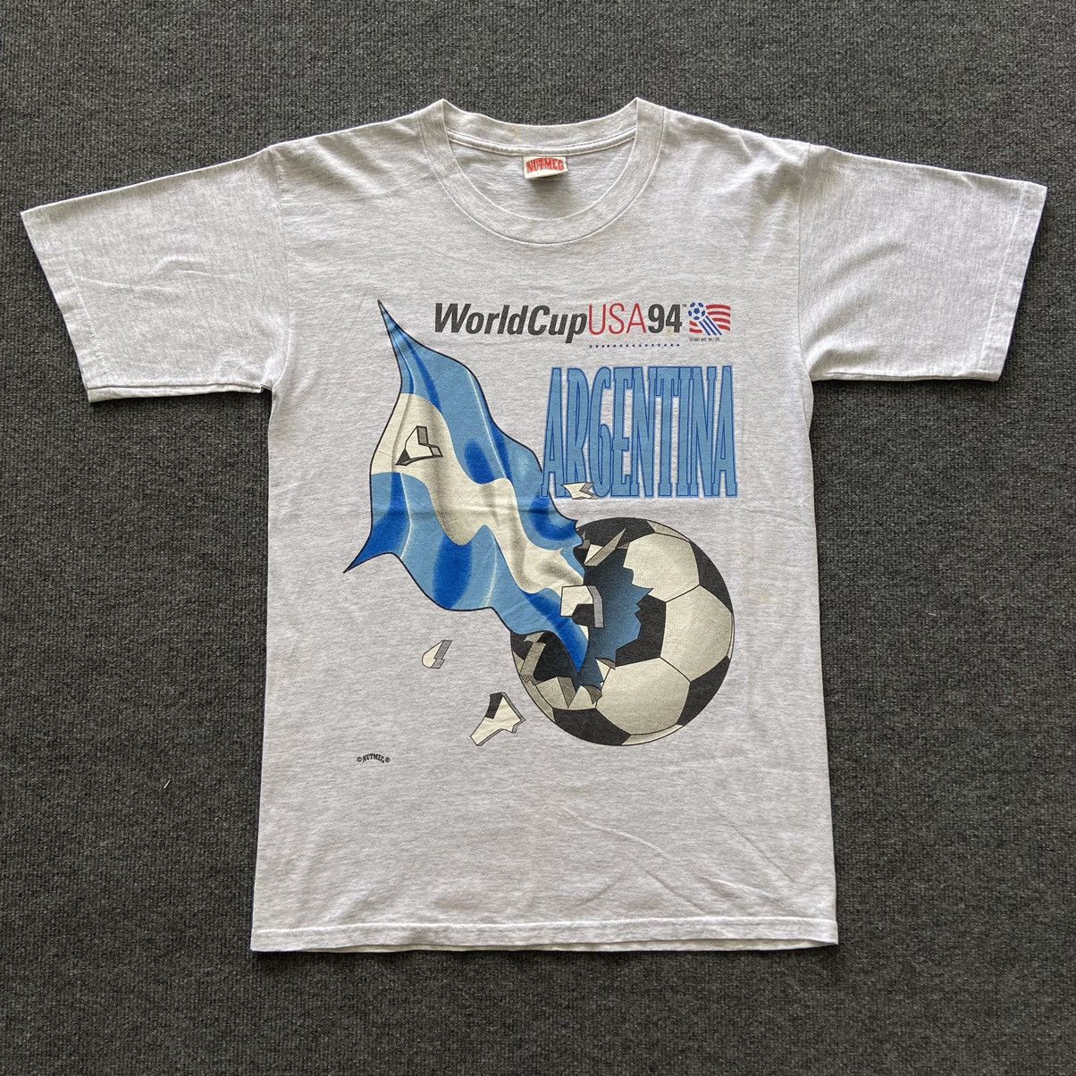 Vintage 90's Argentina fifa world cup T-Shirt Size US M / EU 48-50 / 2 - 1 Thumbnail