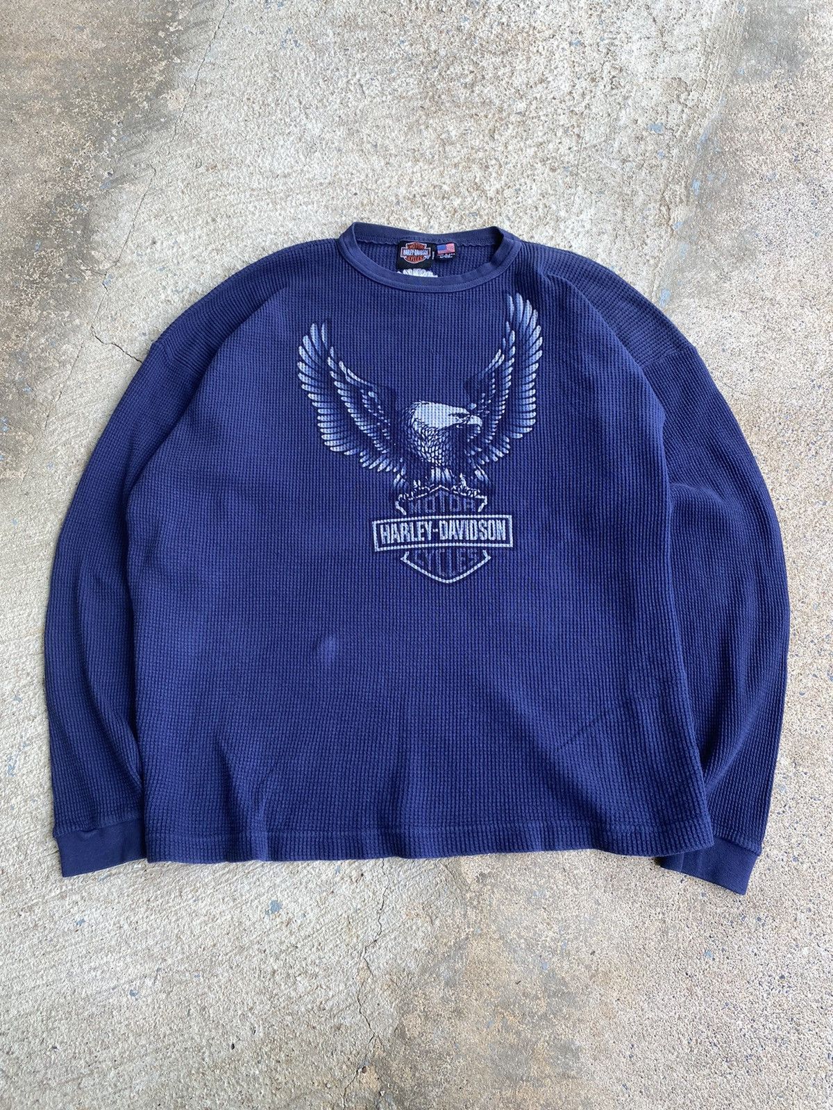 Harley-Davidson Thermal Long T-shirt Waffle Men's XXL / eaa462382