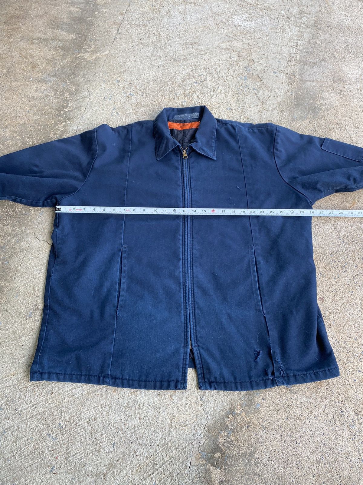 Japanese Brand × Vintage Vintage 90’s Workwear Mechanics Distressed Jacket Size US XXL / EU 58 / 5 - 19 Thumbnail