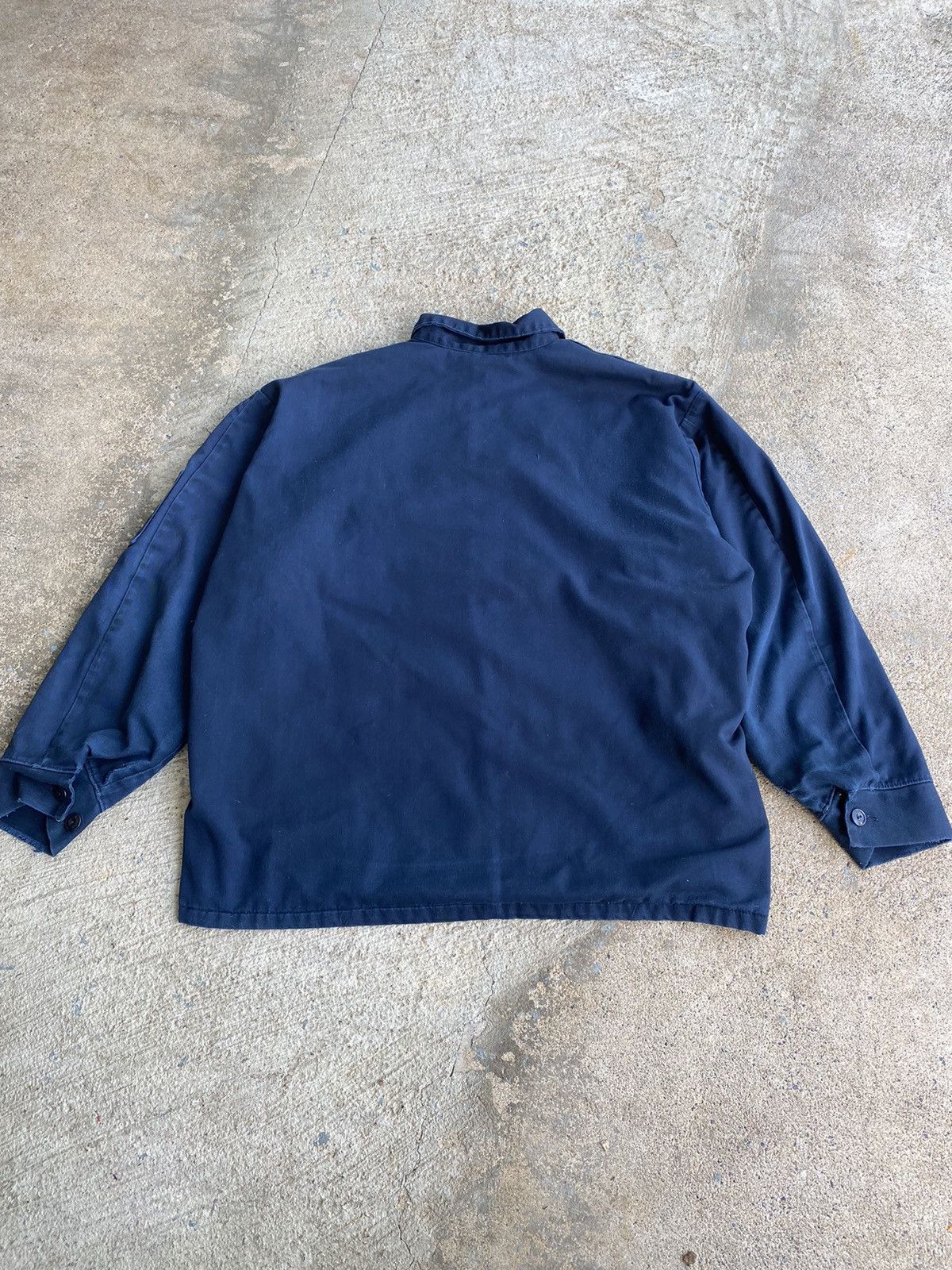 Japanese Brand × Vintage Vintage 90’s Workwear Mechanics Distressed Jacket Size US XXL / EU 58 / 5 - 13 Thumbnail