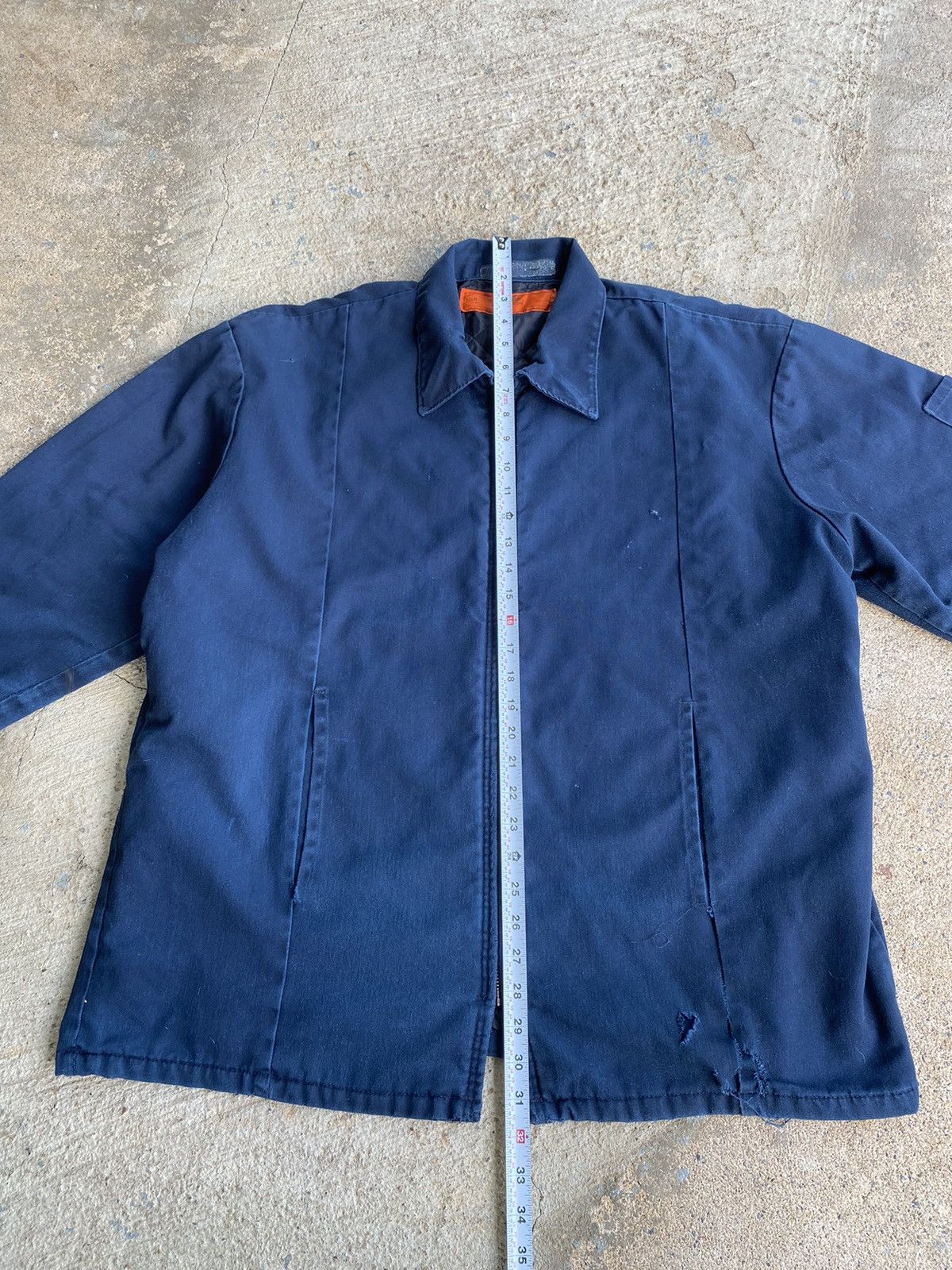Japanese Brand × Vintage Vintage 90’s Workwear Mechanics Distressed Jacket Size US XXL / EU 58 / 5 - 18 Thumbnail