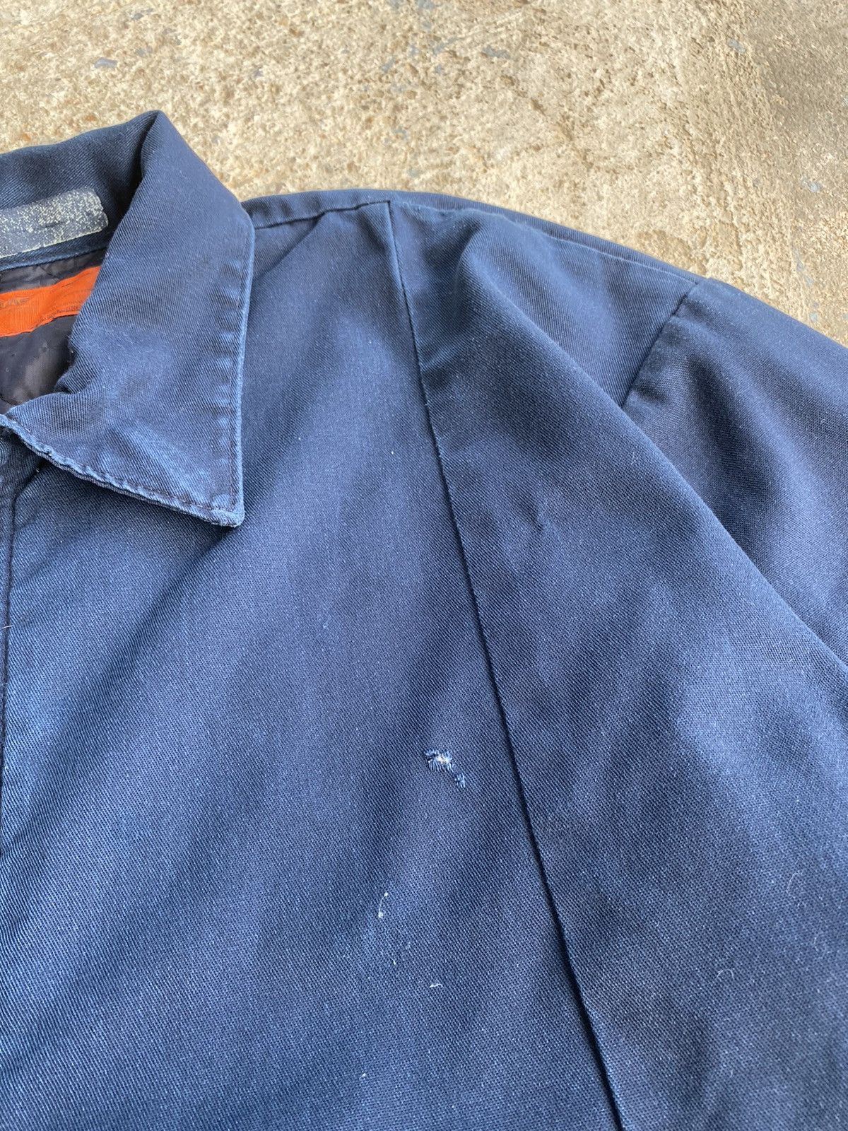 Japanese Brand × Vintage Vintage 90’s Workwear Mechanics Distressed Jacket Size US XXL / EU 58 / 5 - 4 Thumbnail