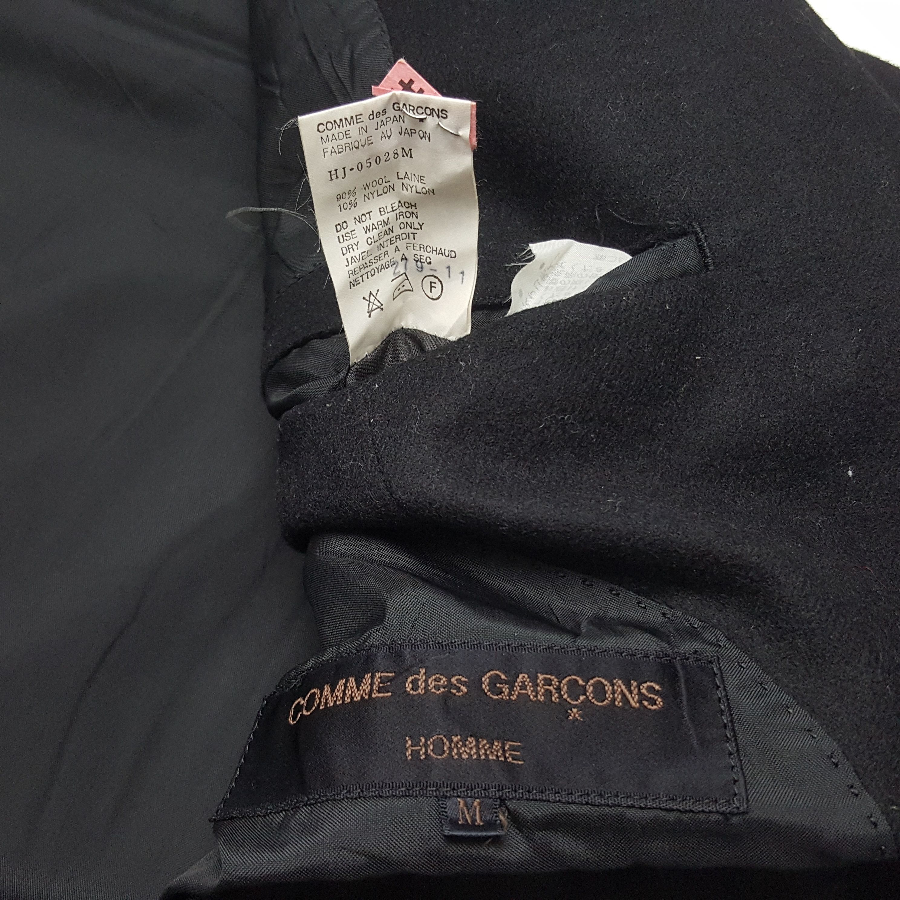 Comme des Garcons × Japanese Brand × Vintage Vintage Comme des Garcons Homme Japanese Designer Blazzers Size 38R - 7 Thumbnail