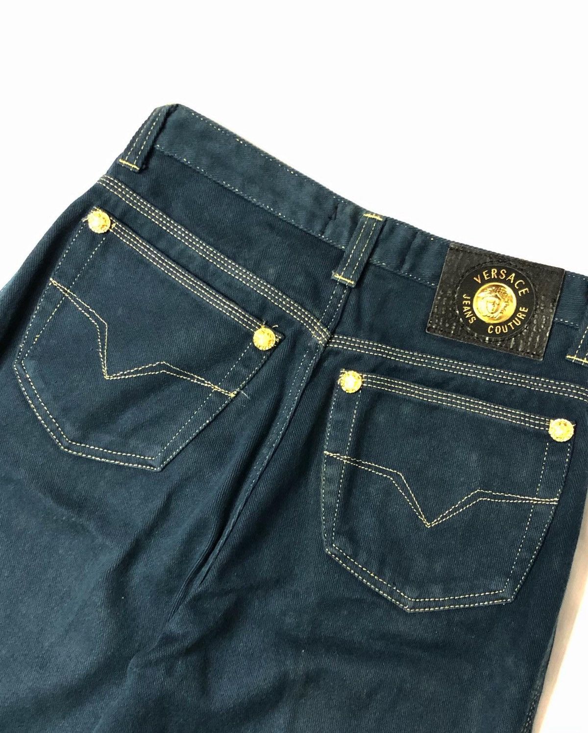 Versace × Versace Jeans Couture Vintage 90s Versace Jeans Couter Full Button Medusa Size US 28 / EU 44 - 4 Thumbnail