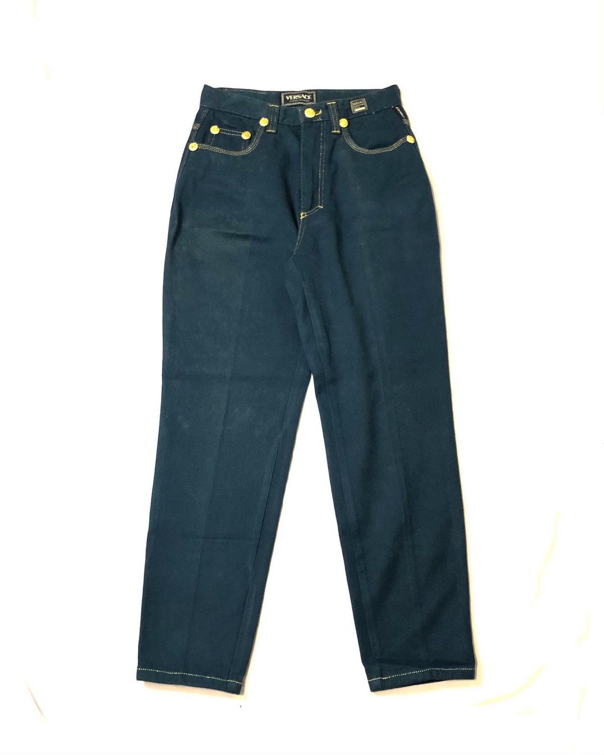 Versace × Versace Jeans Couture Vintage 90s Versace Jeans Couter Full Button Medusa Size US 28 / EU 44 - 1 Thumbnail