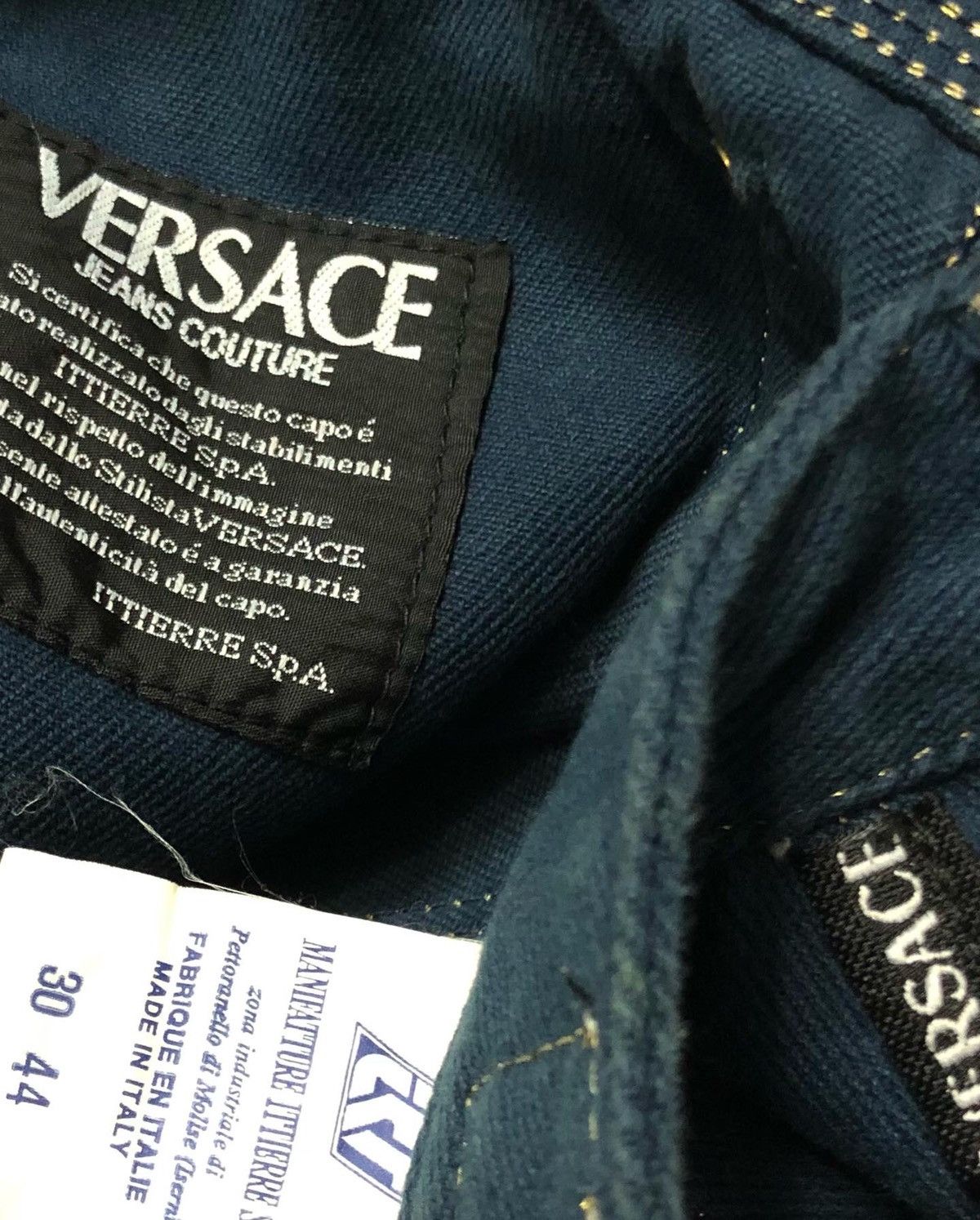 Versace × Versace Jeans Couture Vintage 90s Versace Jeans Couter Full Button Medusa Size US 28 / EU 44 - 6 Thumbnail