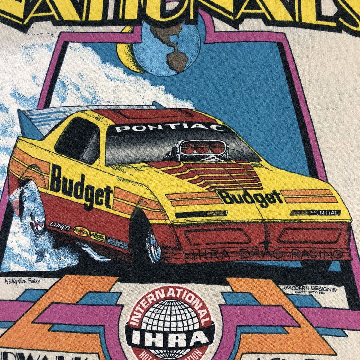Vintage IHRA Summer Nationals 1985 Pro Stock Car Racing Vintage T Size US XL / EU 56 / 4 - 8 Thumbnail