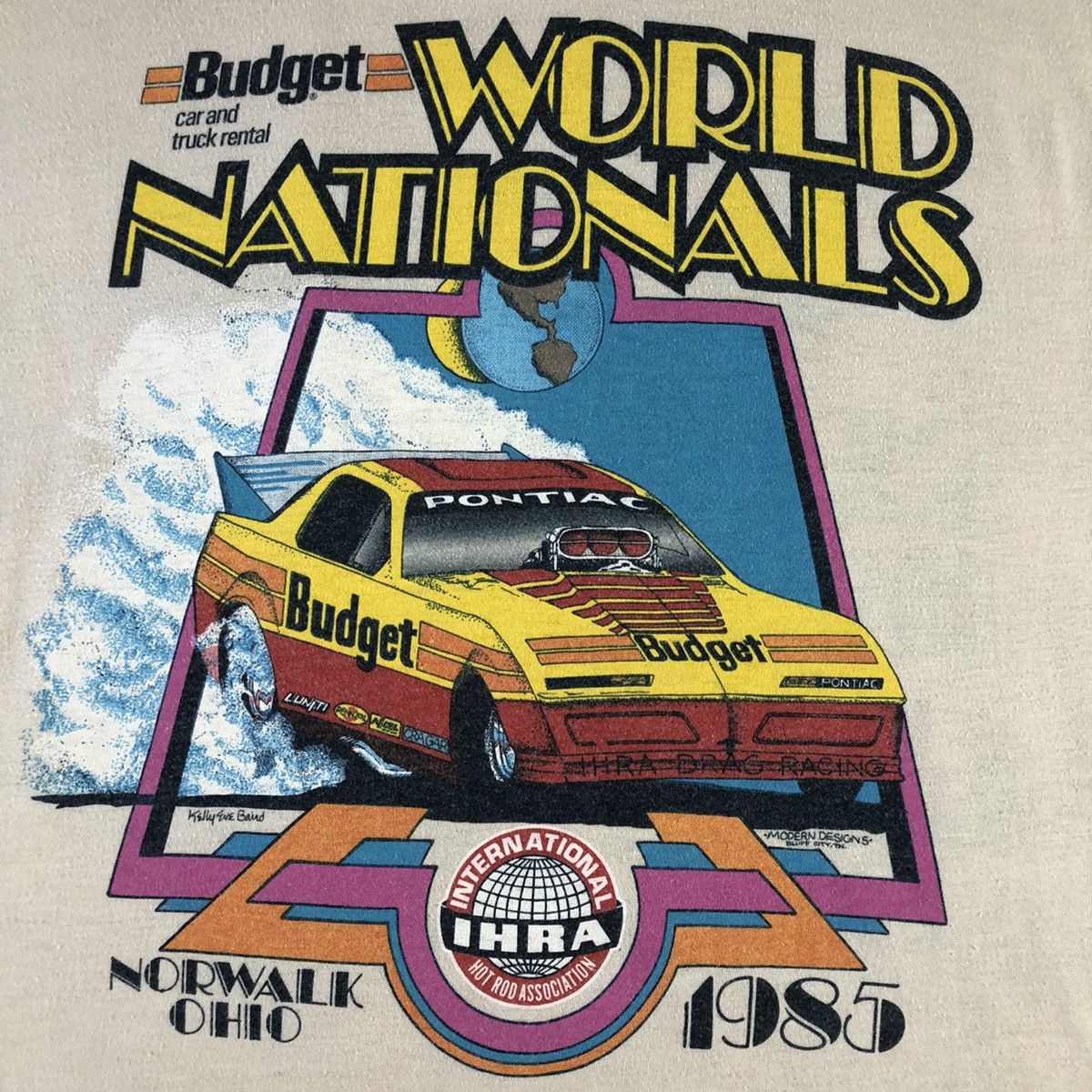 Vintage IHRA Summer Nationals 1985 Pro Stock Car Racing Vintage T Size US XL / EU 56 / 4 - 7 Thumbnail