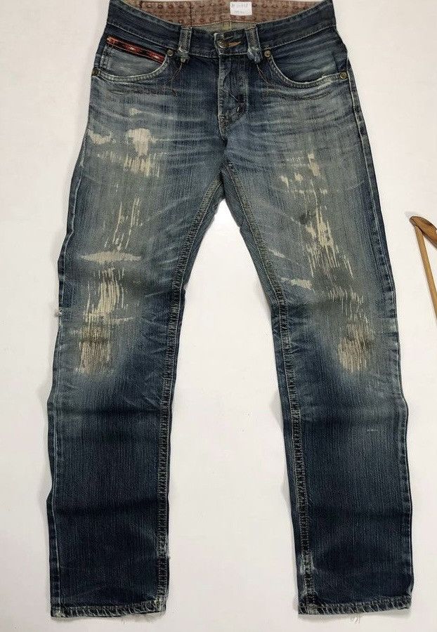 Japanese Edwin distressed denim ripped beautiful design