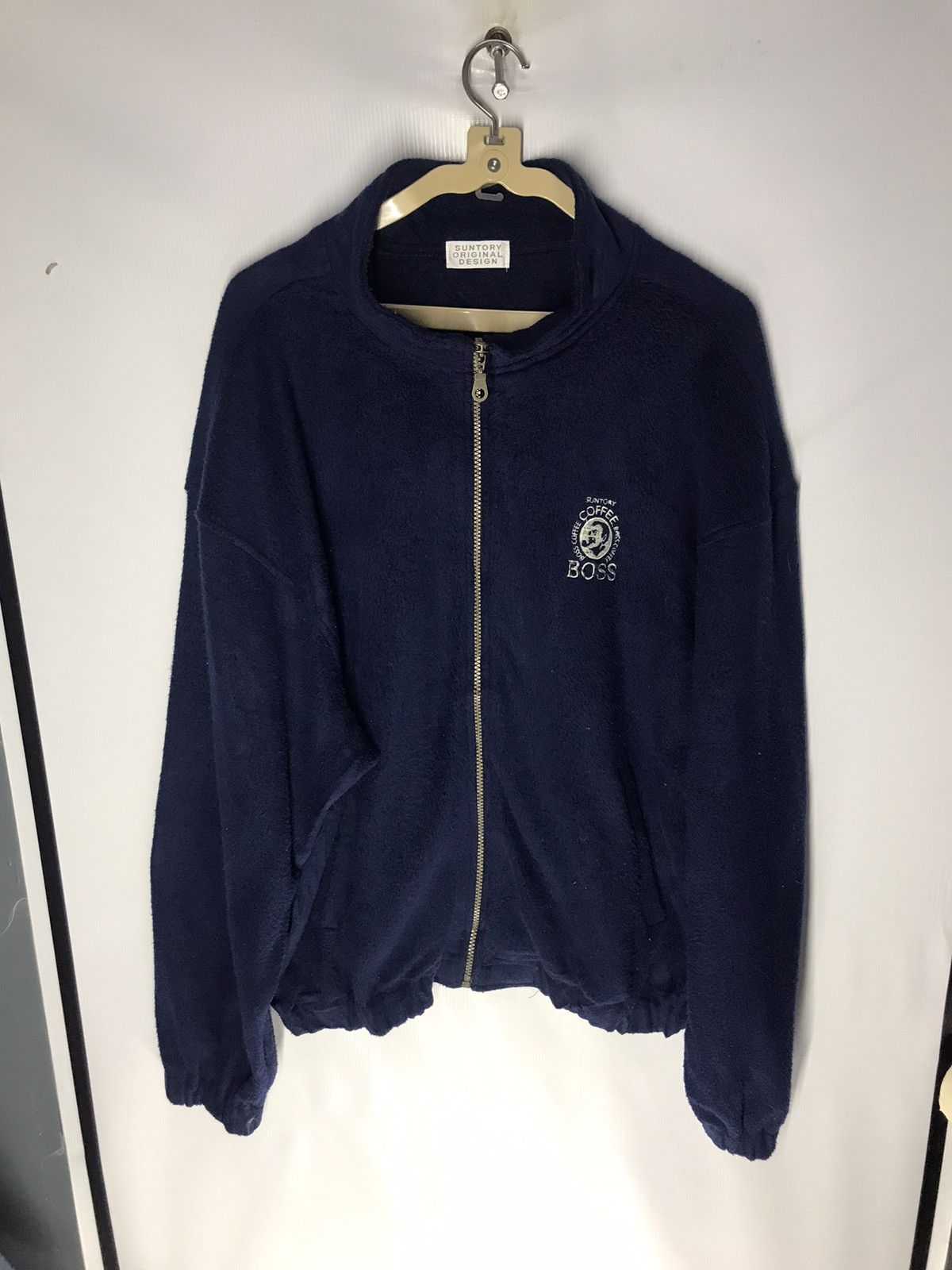 Japanese Brand Suntory coffee boss embroidered logo zipper sweater Size US L / EU 52-54 / 3 - 6 Thumbnail