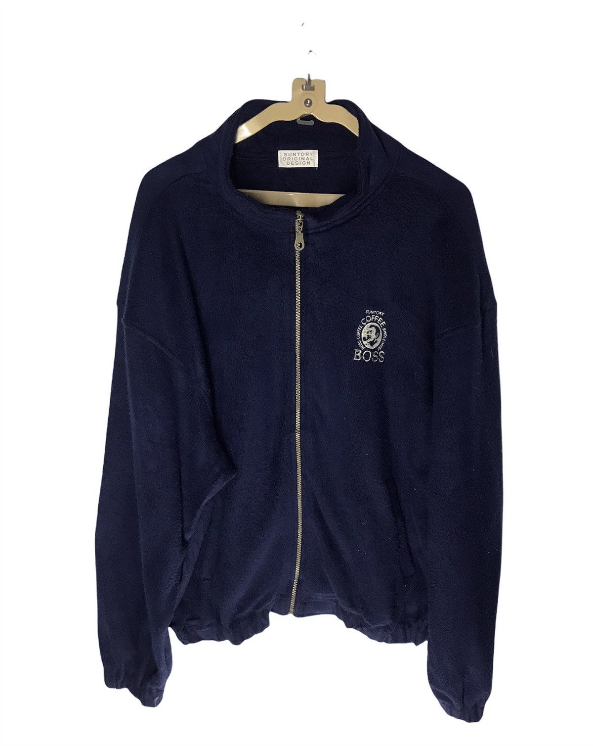 Japanese Brand Suntory coffee boss embroidered logo zipper sweater Size US L / EU 52-54 / 3 - 1 Thumbnail
