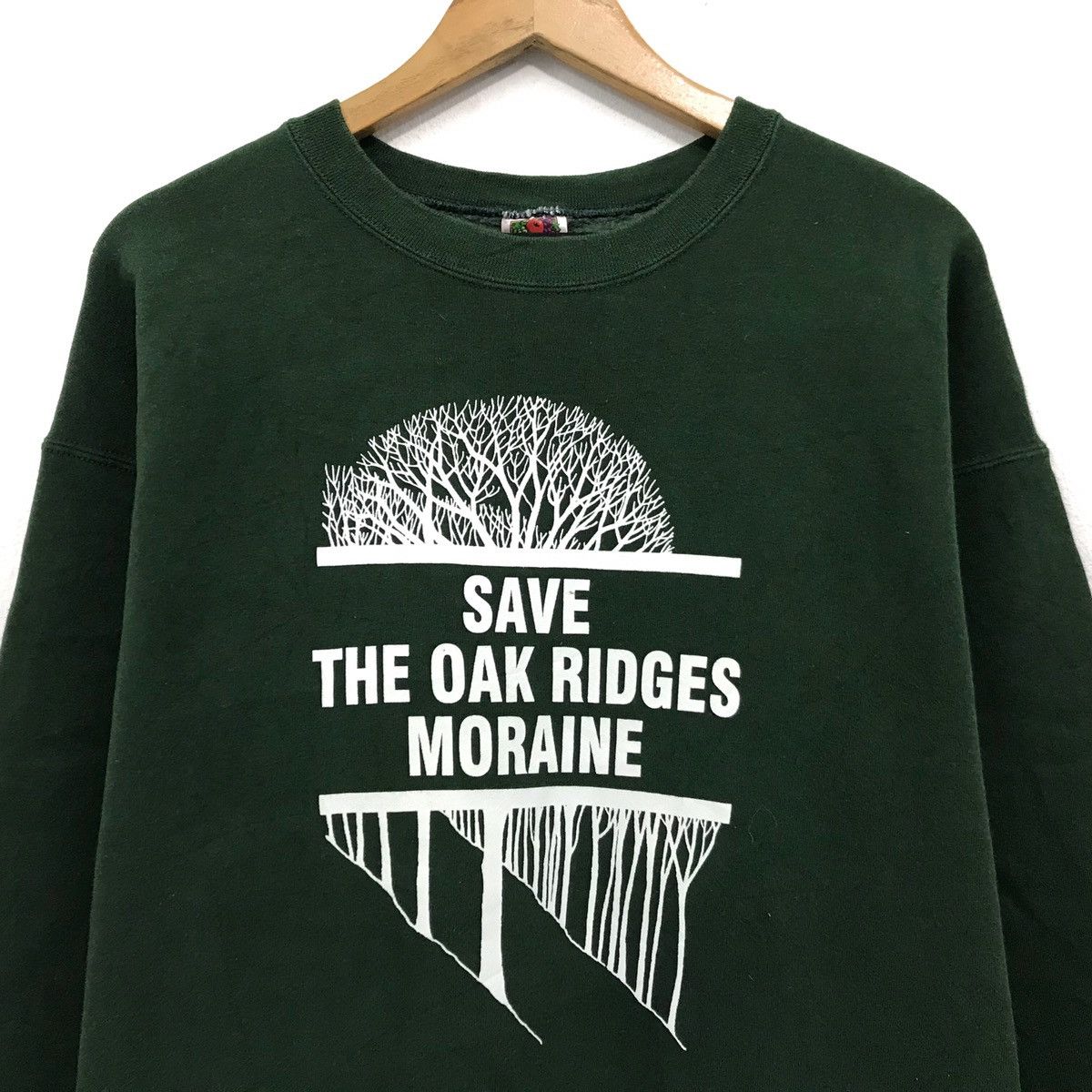 Fruit Of The Loom × Vintage Fruit Of The Loom Sweatshirt SAVE The Oak RIDGES MORAINE Size US L / EU 52-54 / 3 - 2 Thumbnail