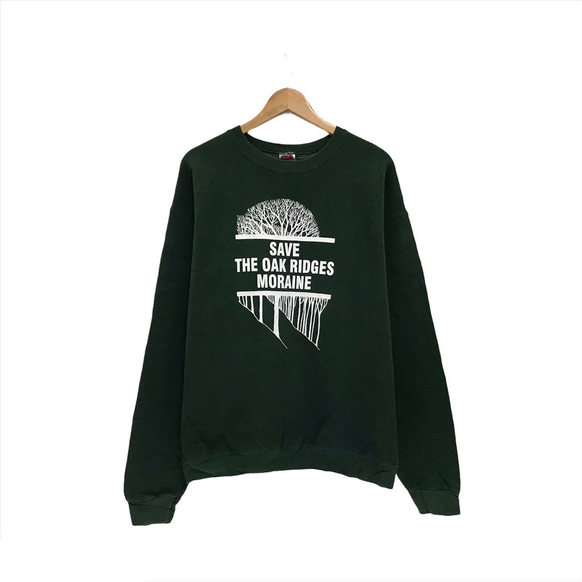 Fruit Of The Loom × Vintage Fruit Of The Loom Sweatshirt SAVE The Oak RIDGES MORAINE Size US L / EU 52-54 / 3 - 1 Thumbnail