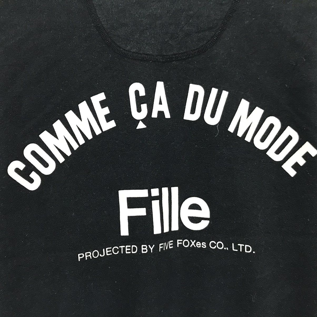 Comme Ca Ism × Japanese Brand Comme Ca Du Mode Sweatshirt Big Logo Comme Ca Du Mode Fille Size US M / EU 48-50 / 2 - 3 Thumbnail