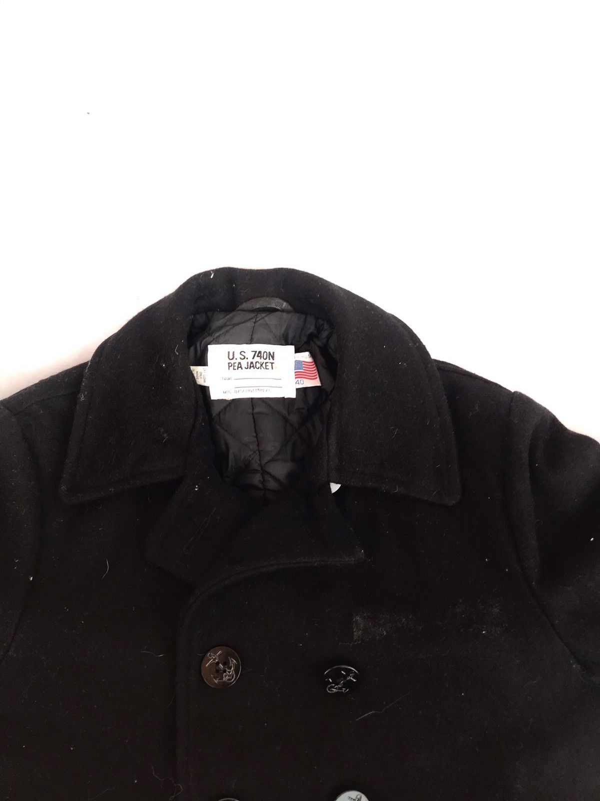 Schott Steals💥 Schott Double Breasted Wool Pea Coat Worker Jacket Size US M / EU 48-50 / 2 - 9 Thumbnail
