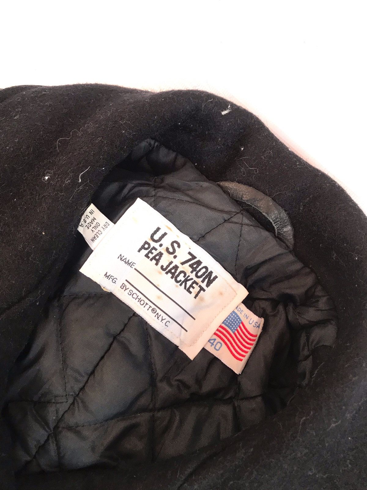 Schott Steals💥 Schott Double Breasted Wool Pea Coat Worker Jacket Size US M / EU 48-50 / 2 - 5 Thumbnail