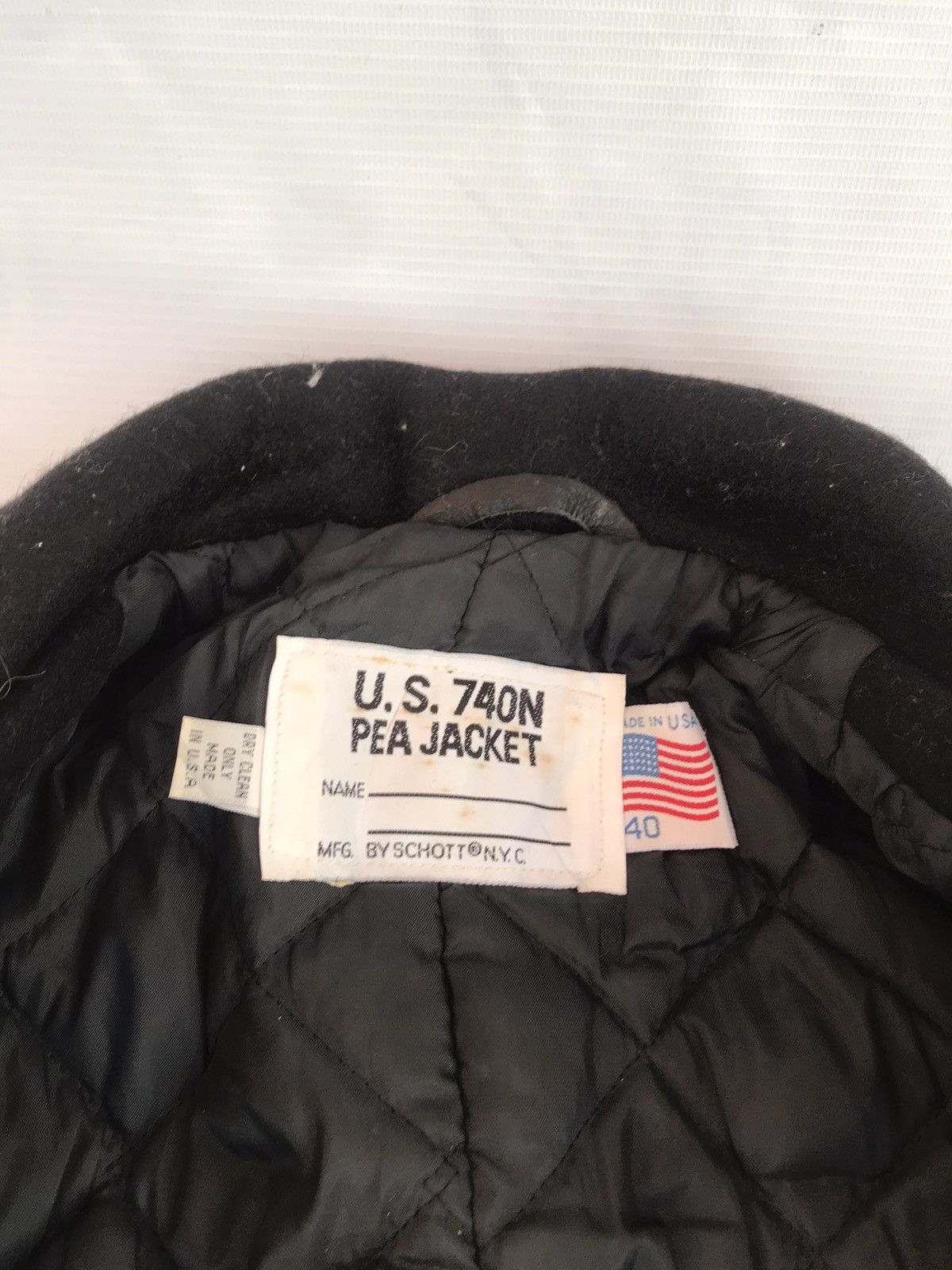 Schott Steals💥 Schott Double Breasted Wool Pea Coat Worker Jacket Size US M / EU 48-50 / 2 - 6 Thumbnail