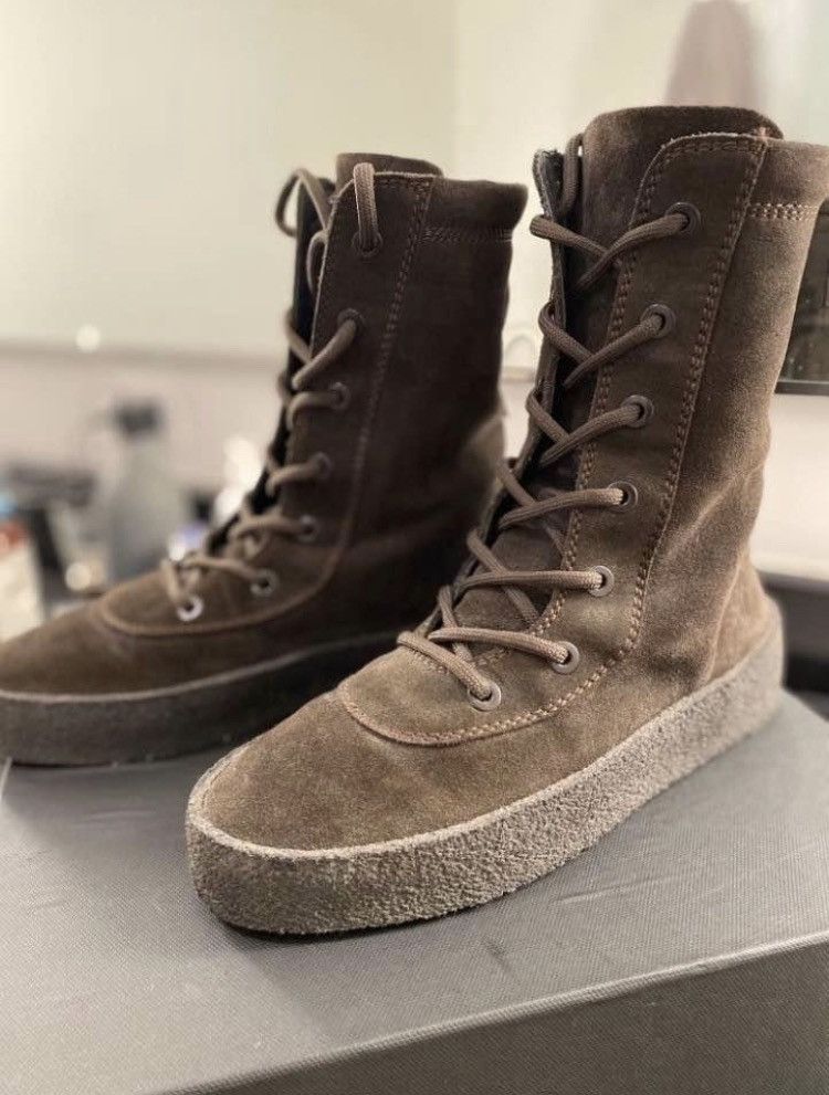 Yeezy Season Yeezy Crepe Oil Boots Season 4 | Grailed