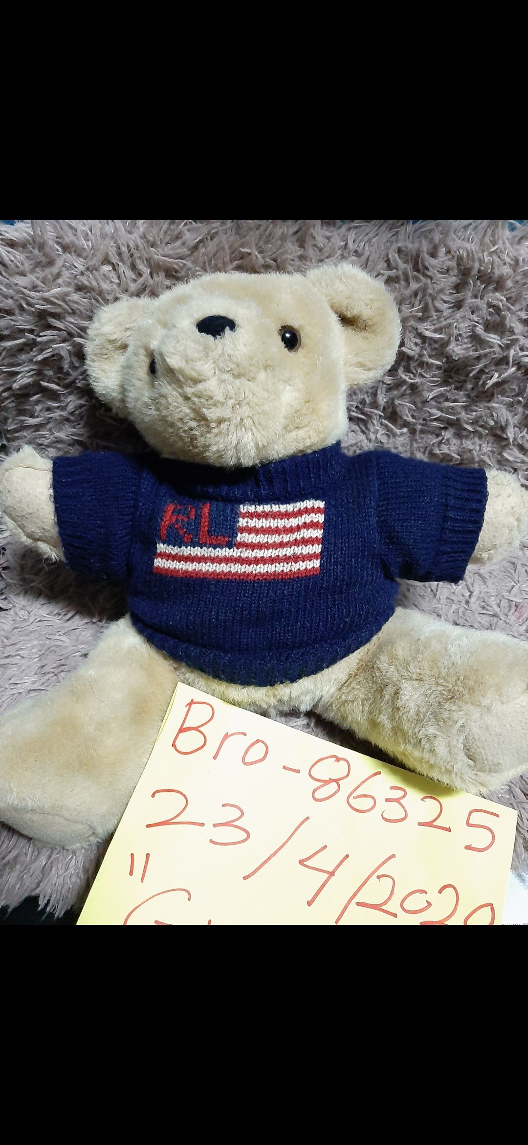 Designer × Polo Ralph Lauren × Ralph Lauren RARE🔥VINTAGE TOY POLO BEAR 90s... Size ONE SIZE - 1 Thumbnail