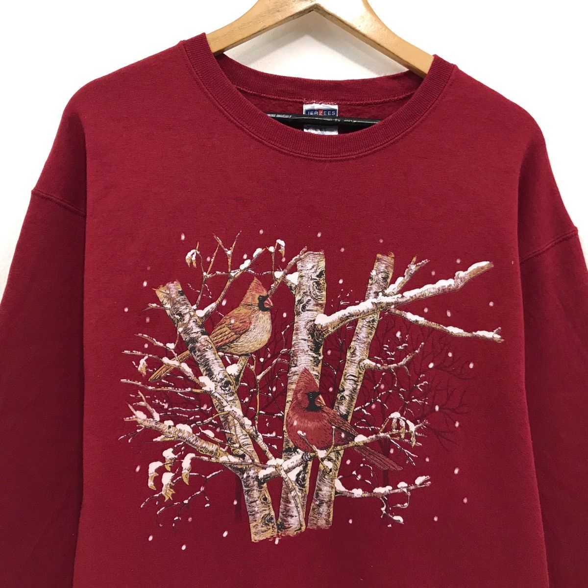 Jerzees × Vintage Vintage Art Biglogo Bird Animal Sweatshirt Size US M / EU 48-50 / 2 - 2 Thumbnail