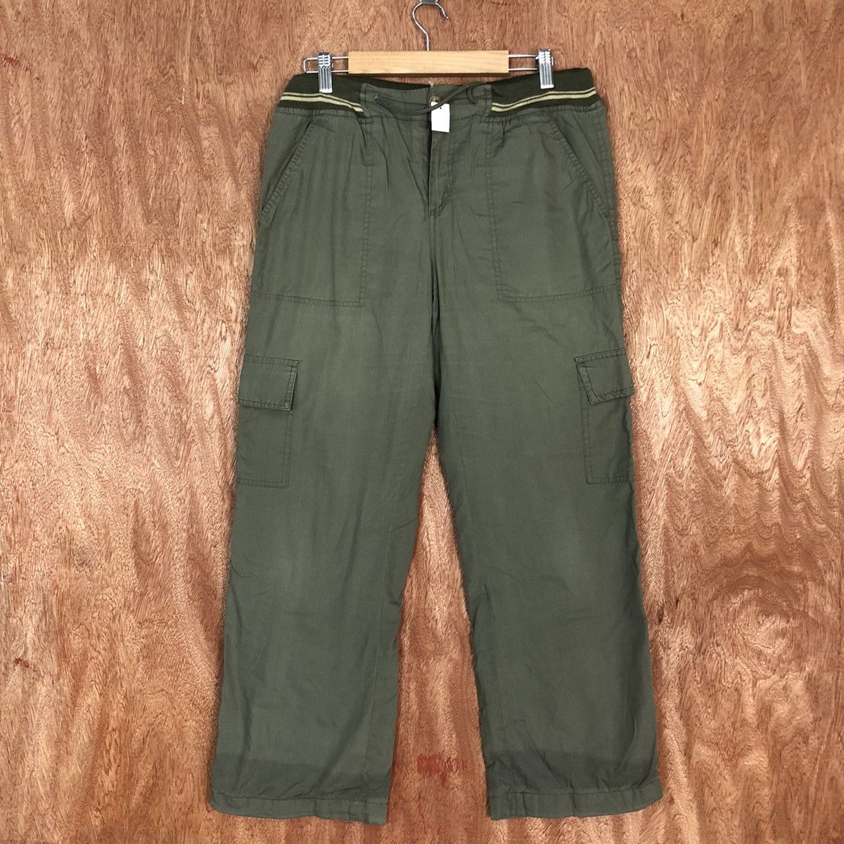 image of Sportswear Japan Green Multipocket Hiking Sportwear Cargo Pants 1867, Men's (Size 30)