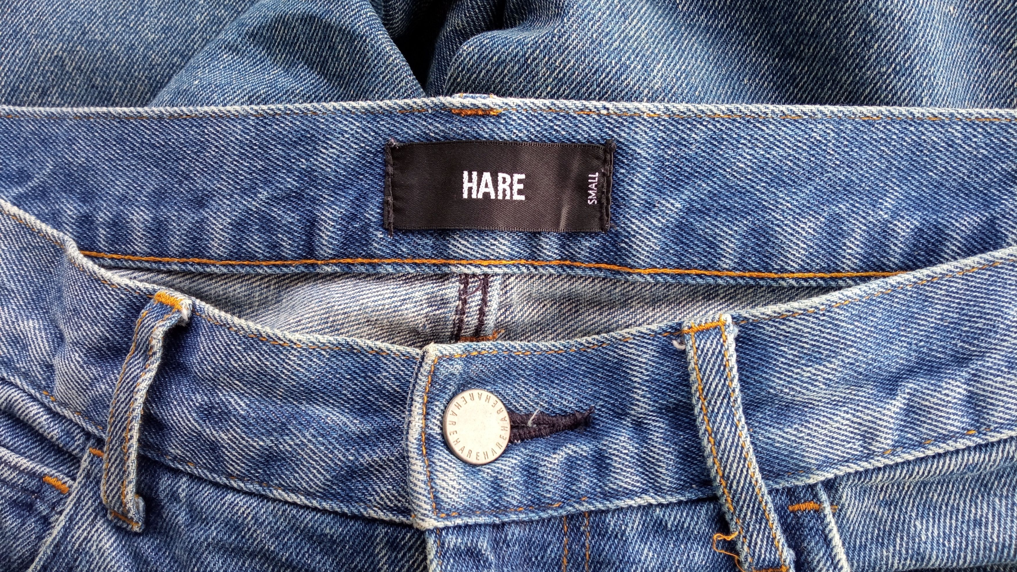 HARE × Japanese Brand × Vintage 🔥🔥Hare Biker Style Distressed Jeans Denim Size US 31 - 12 Thumbnail