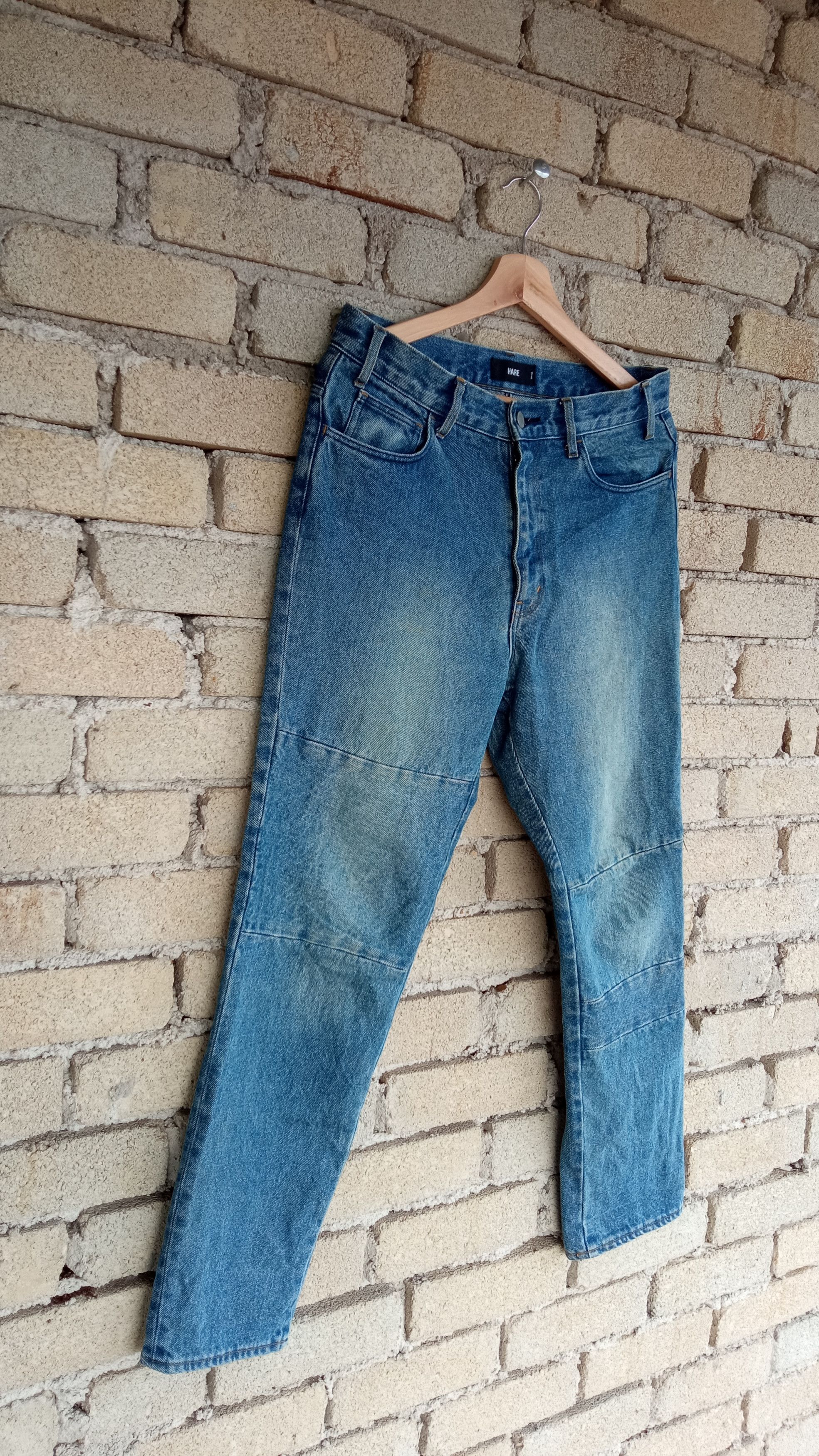 HARE × Japanese Brand × Vintage 🔥🔥Hare Biker Style Distressed Jeans Denim Size US 31 - 2 Thumbnail