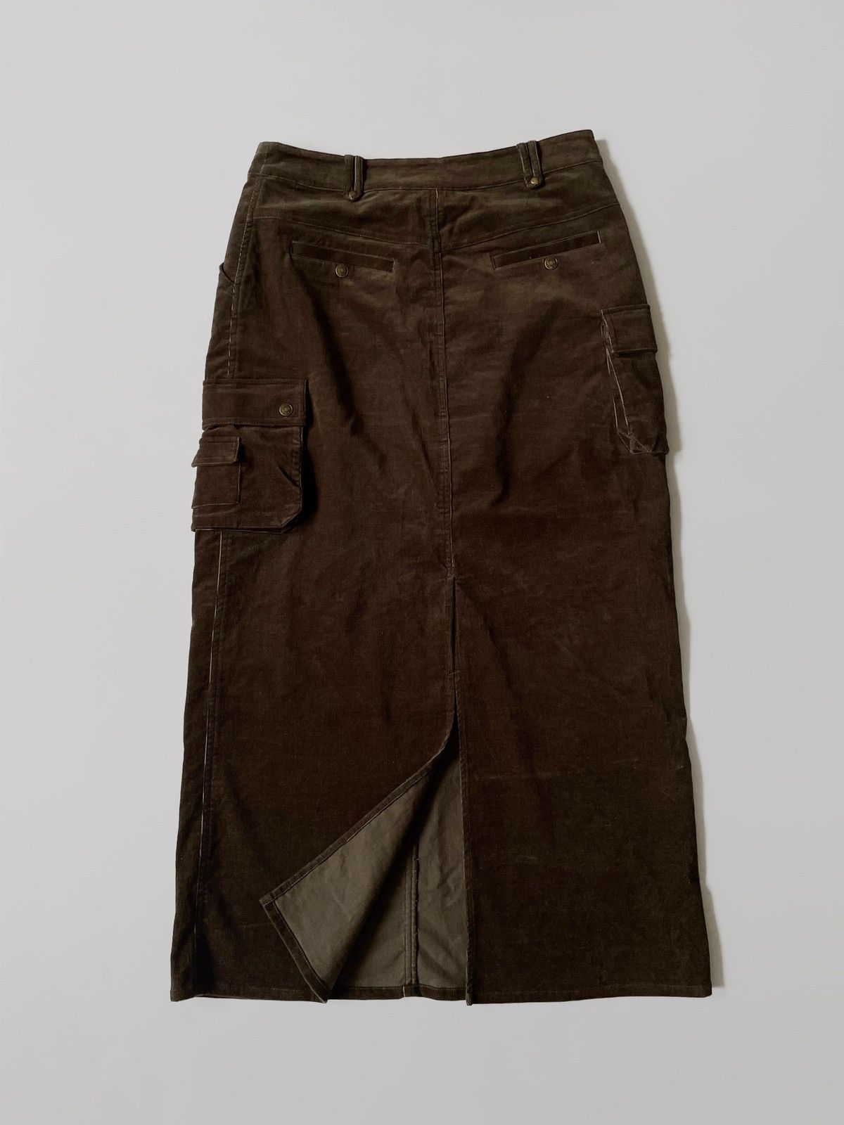 Japanese Brand Vintage cargo velvet skirts Japanese style Size 28" / US 6 / IT 42 - 2 Thumbnail