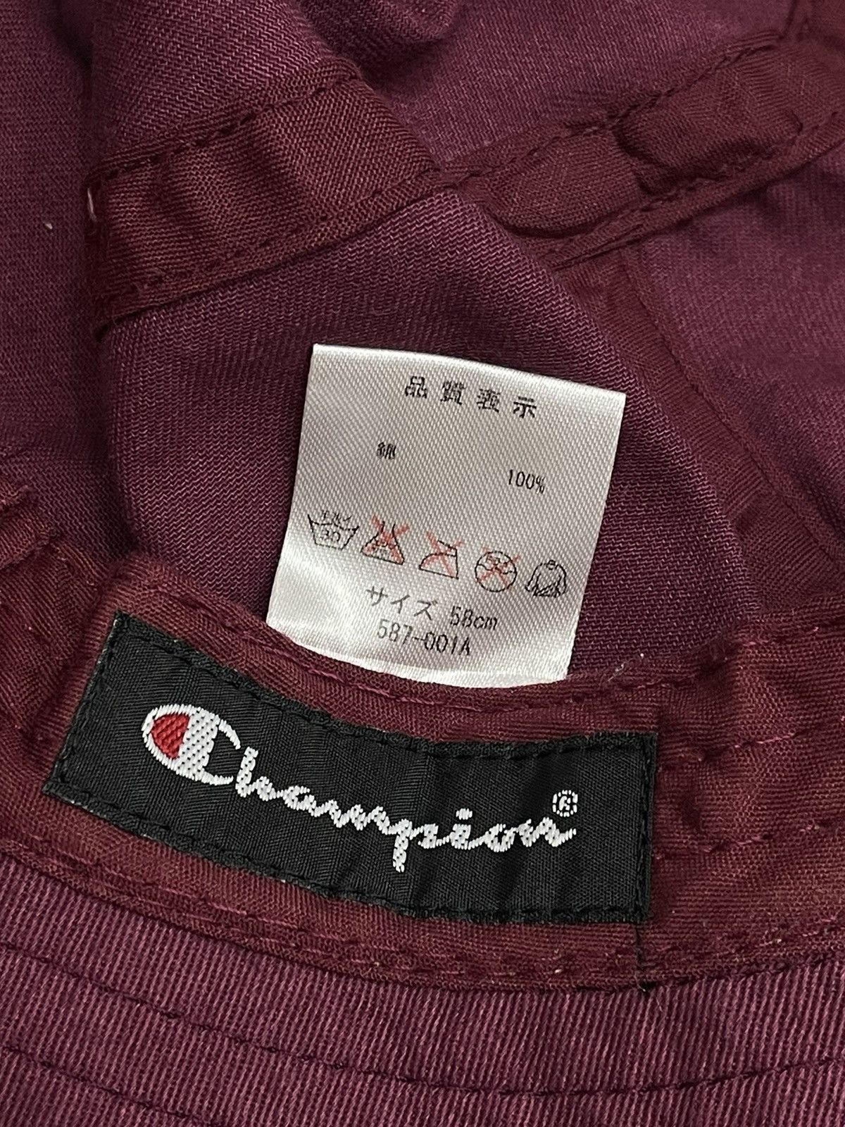 Champion Vintage 90’s CHAMPION Maroon Bucket Hat Size ONE SIZE - 6 Thumbnail