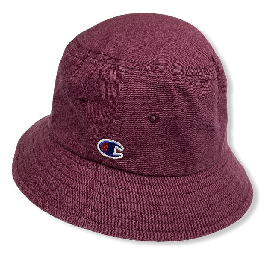 Champion Vintage 90’s CHAMPION Maroon Bucket Hat Size ONE SIZE - 2 Thumbnail