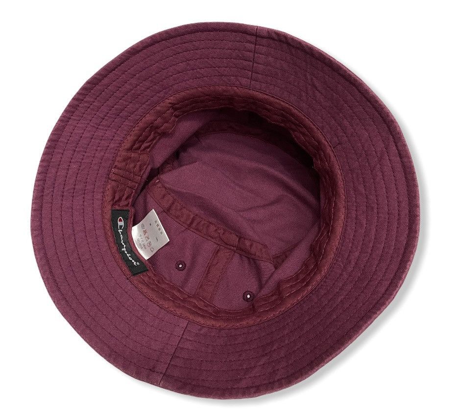 Champion Vintage 90’s CHAMPION Maroon Bucket Hat Size ONE SIZE - 5 Thumbnail