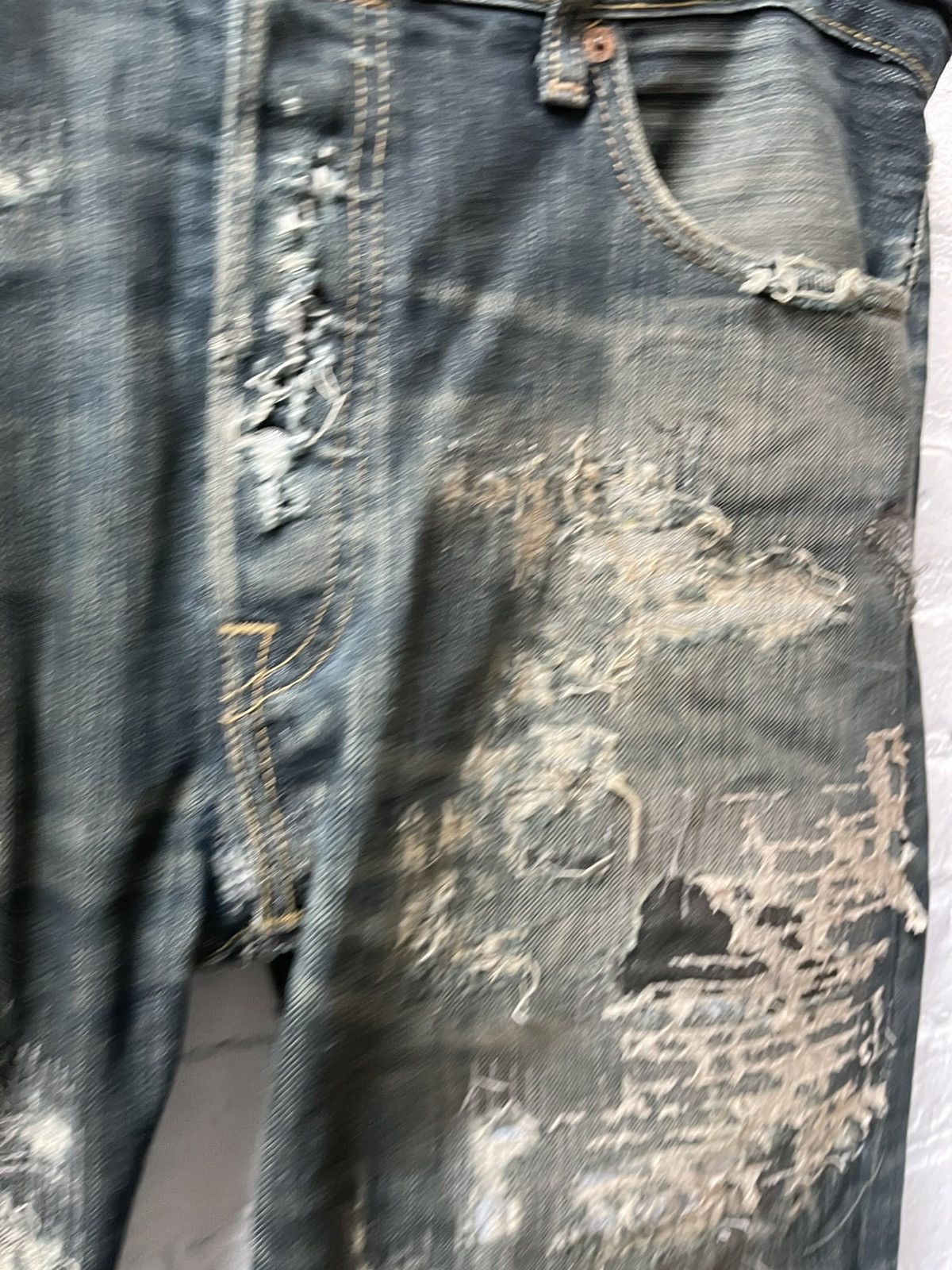 Vintage THE ENDS Custom Reworked Vintage Levi Jeans Patch Work SZ 34 Size US 34 / EU 50 - 5 Thumbnail