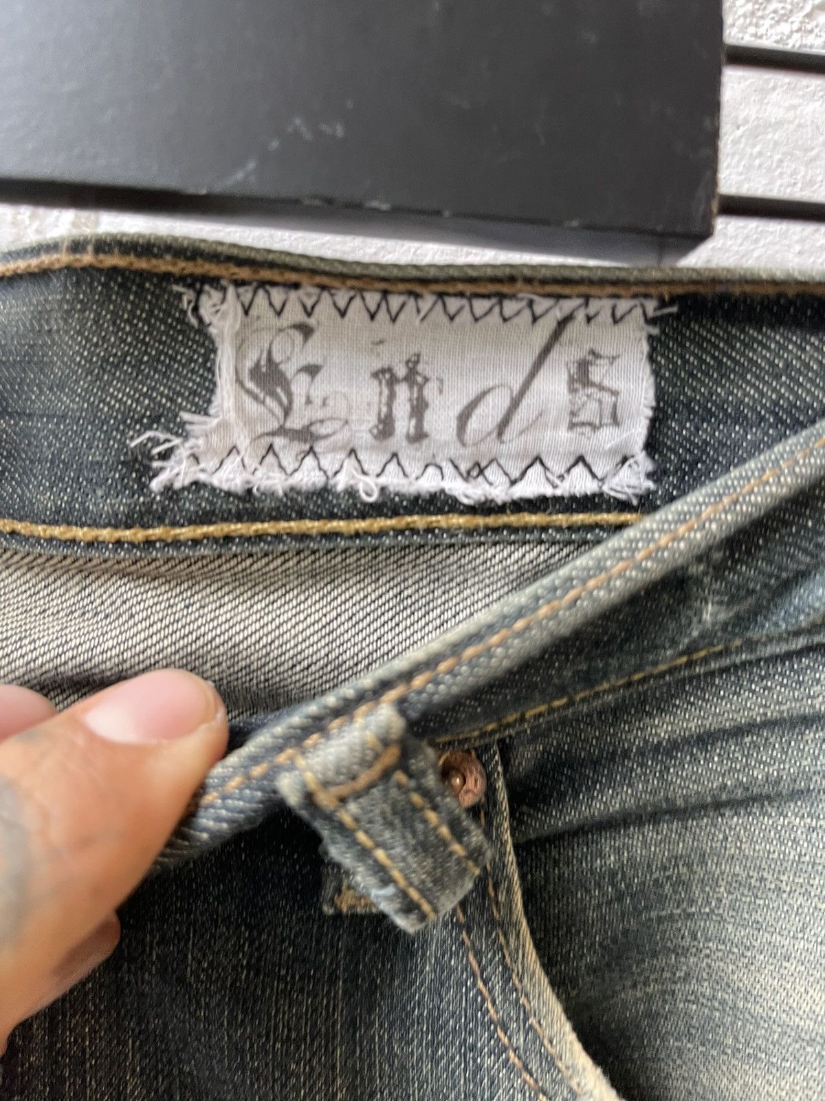 Vintage THE ENDS Custom Reworked Vintage Levi Jeans Patch Work SZ 34 Size US 34 / EU 50 - 6 Thumbnail