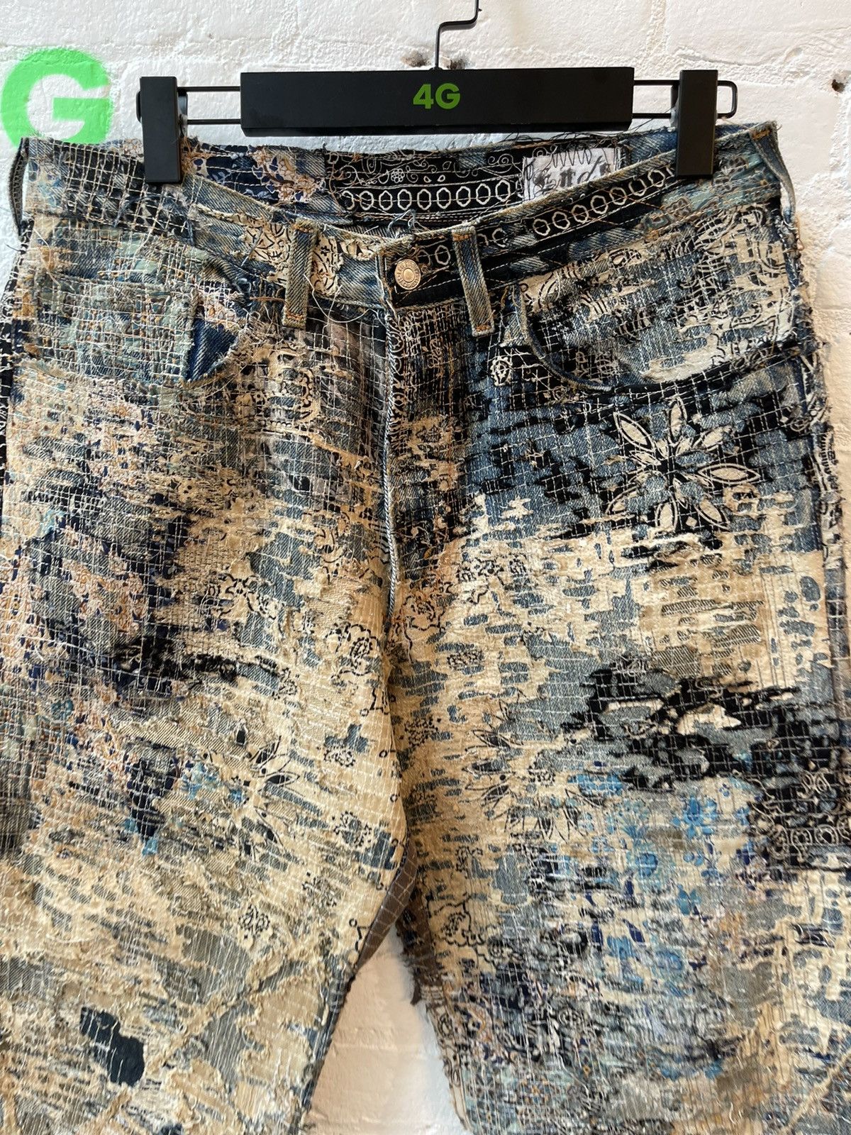 Vintage The Ends CUSTOM REWORKED PATCH DENIM Size US 32 / EU 48 - 2 Thumbnail