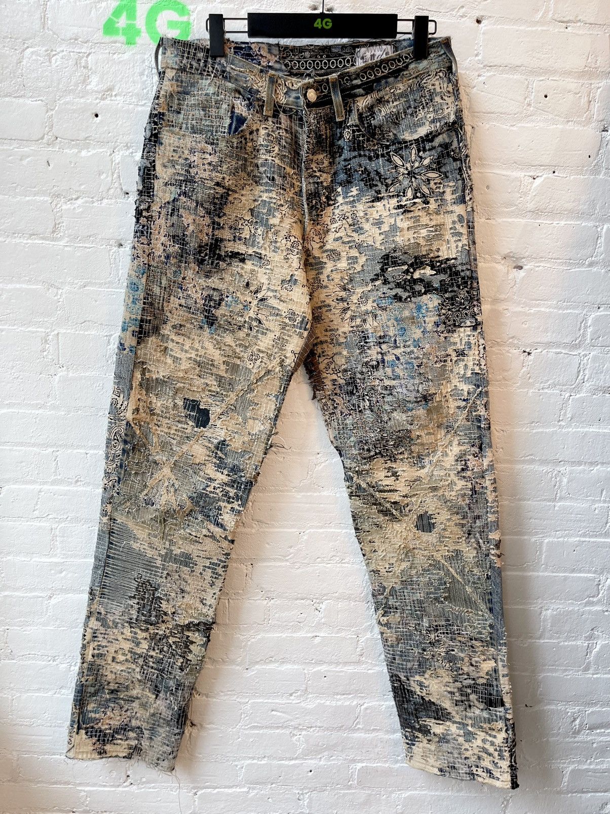 Vintage The Ends CUSTOM REWORKED PATCH DENIM Size US 32 / EU 48 - 1 Thumbnail